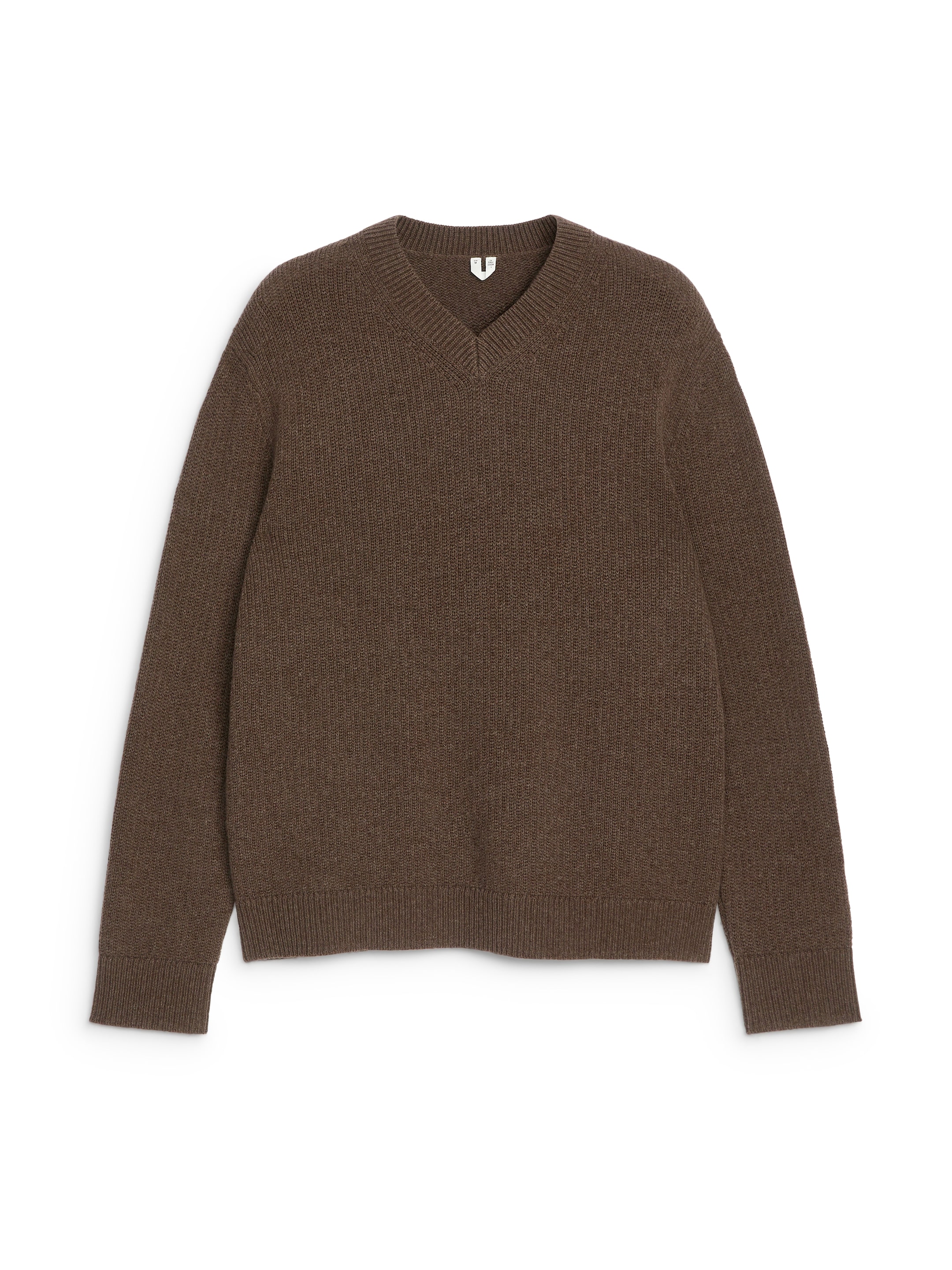 Pull en laine à col V-#52412C-12372