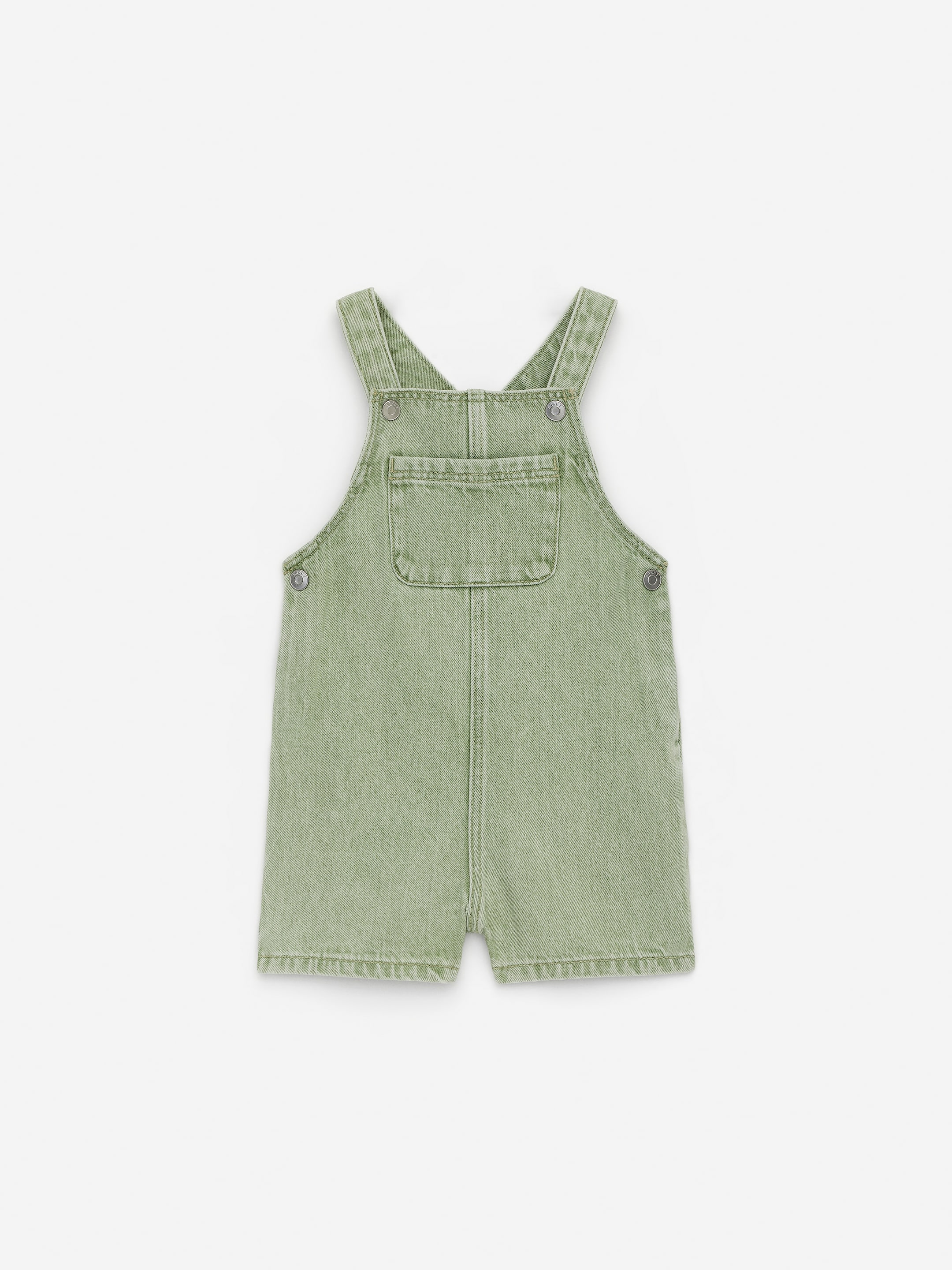 Visa större bild: Korta hängselbyxor i bomull - Tvättad grön - BARN | H&M SE 1