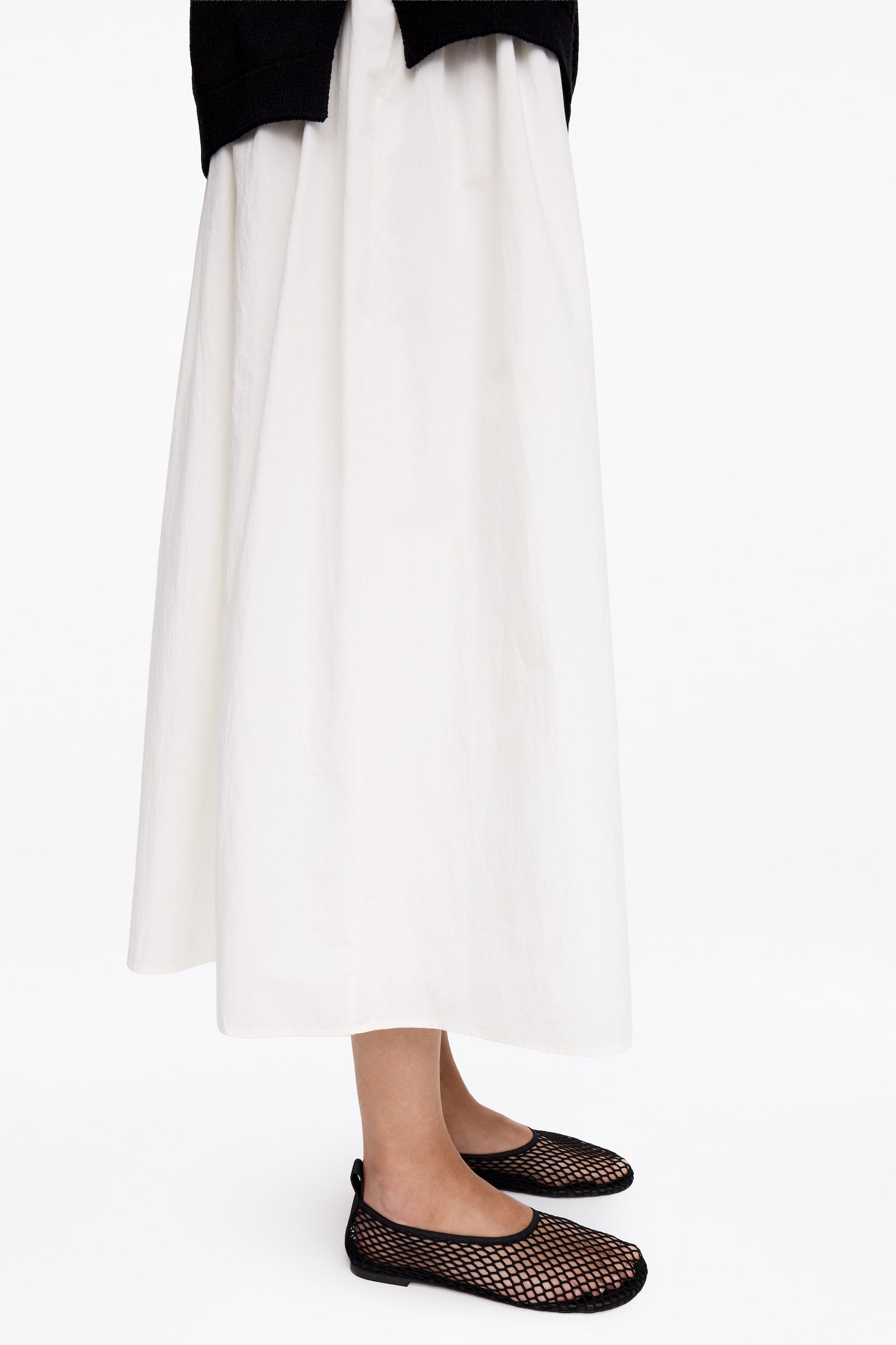 Ballerine in mesh - Nero/Bianco/Blu - 1