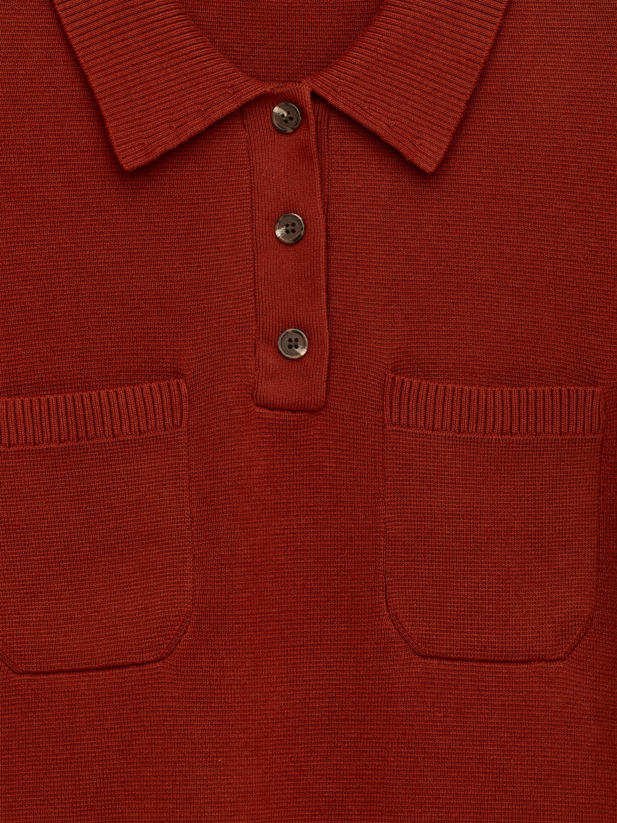 Poloshirt aus Baumwolle - Rostrot - Regular Fit - Damen - StillMedia/DescriptiveDetail - 2