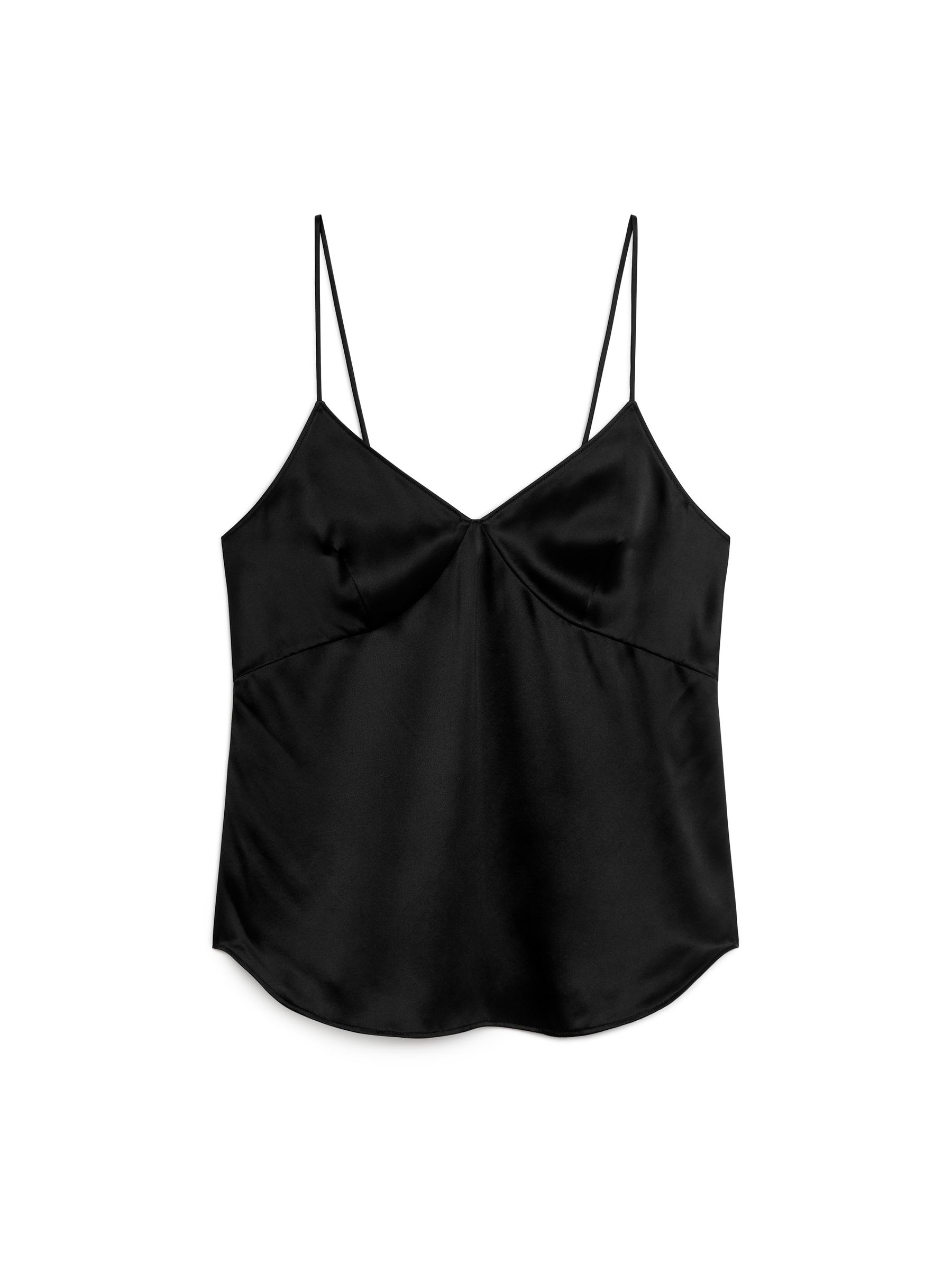 Canotta in seta - Nero - Regular fit - Women - StillMedia/DescriptiveStillLife - 1