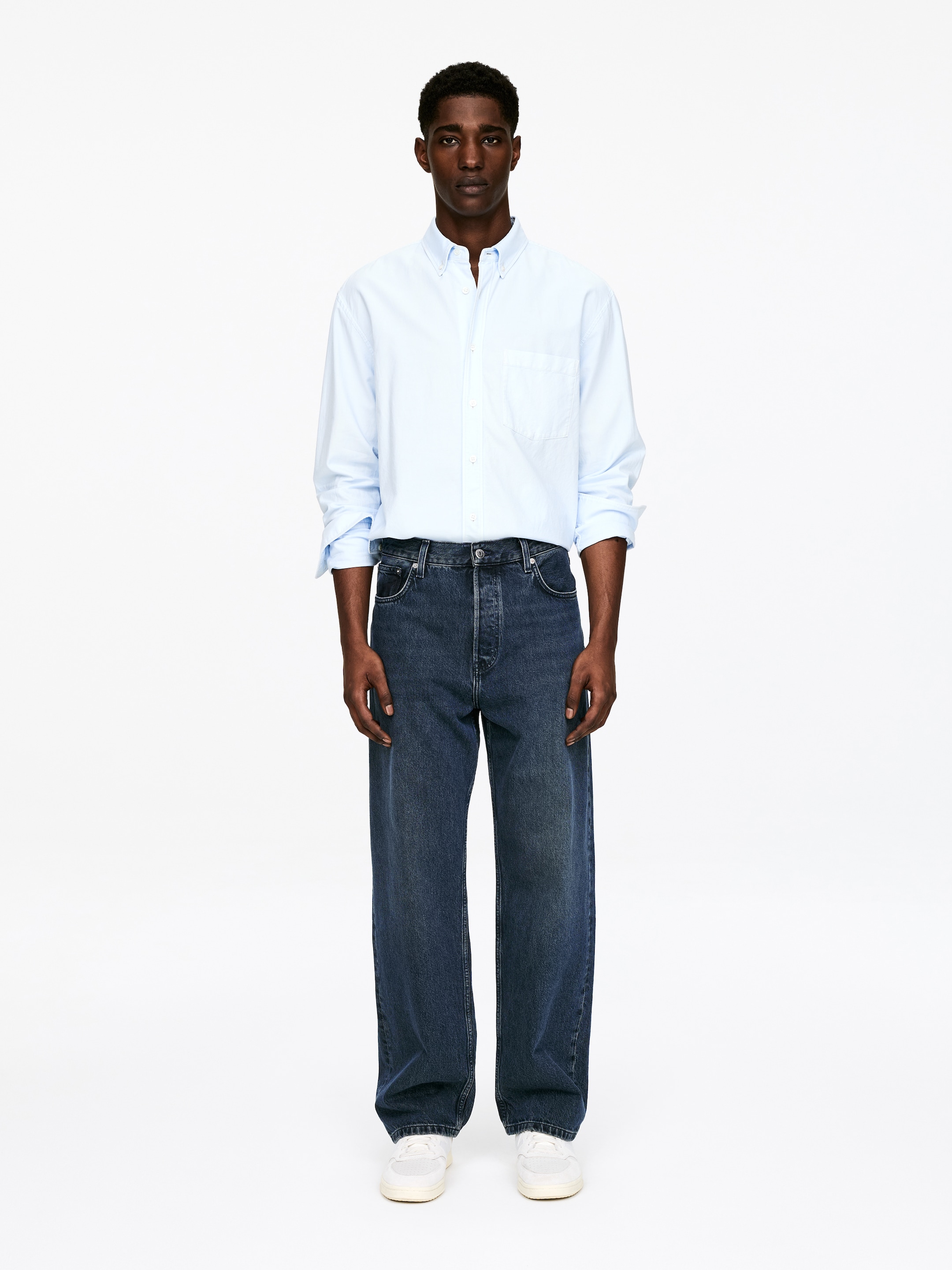 Ingrandisci l'immagine: MIST Wide Jeans - Dark Blue - UOMO | H&M CH 1