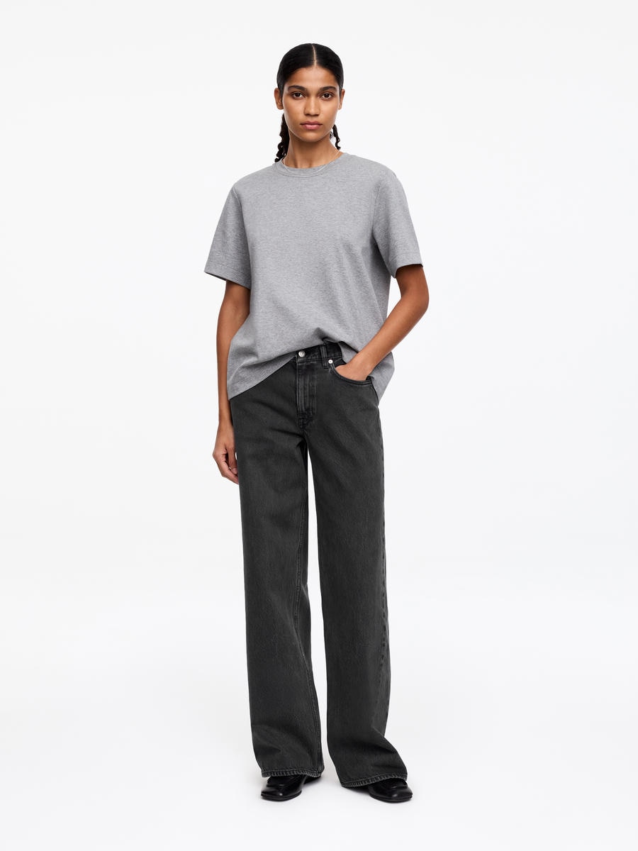 ARKET Women's  Cloud Loose Wide Jeans Grey,  size 29