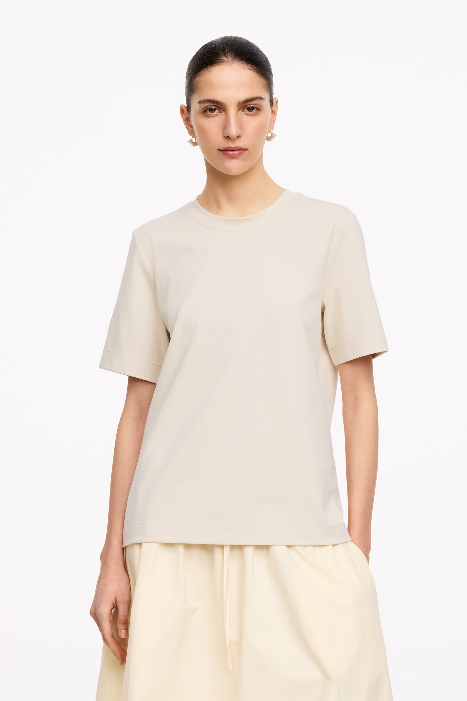 T-shirt PEARL pesante - Beige chiaro/Marrone/Grigio mélange/Nero/Bianco - 1