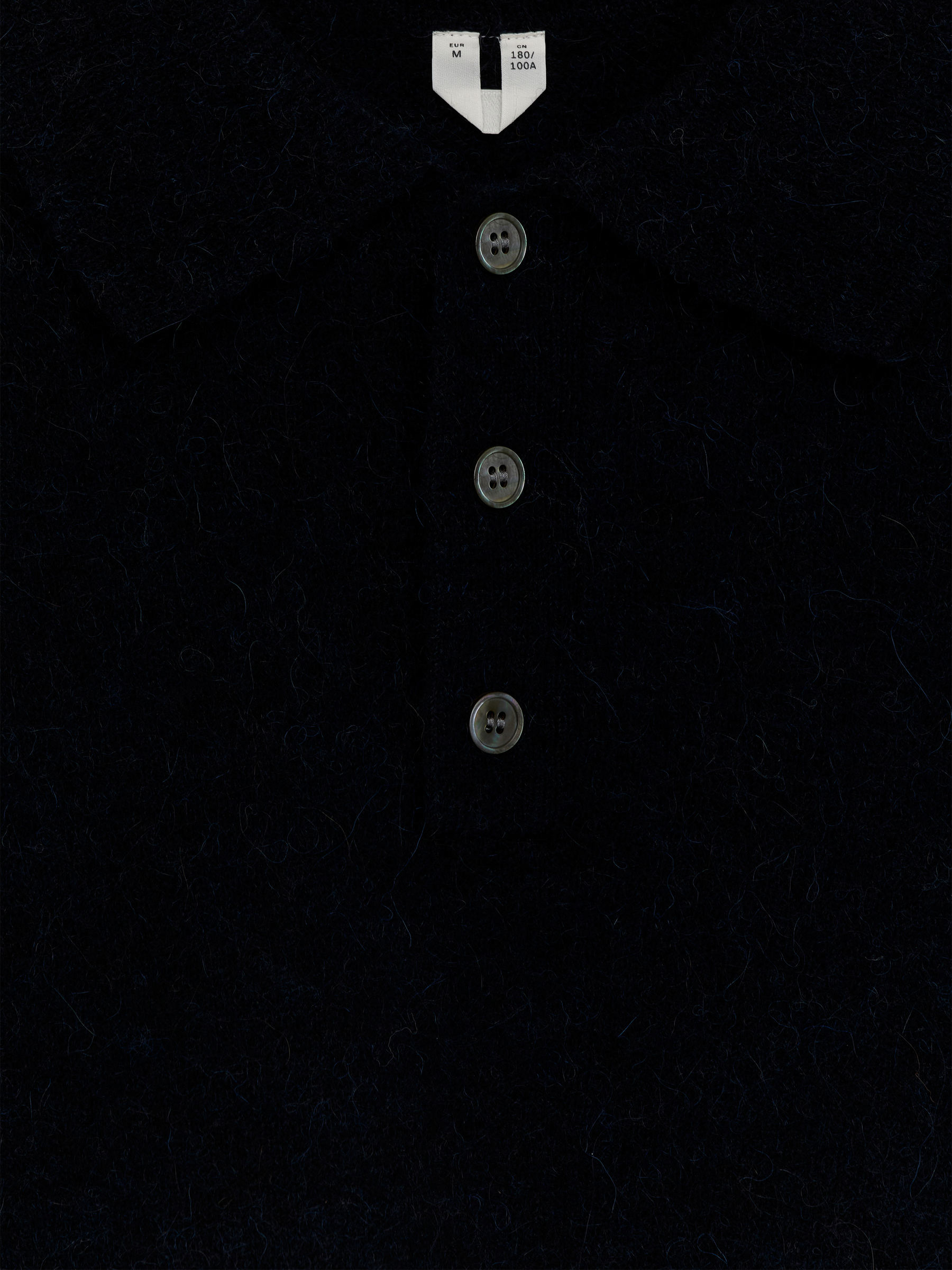 Alpaca Wool Blend Polo Shirt - Dark Blue - Loose fit - Men - StillMedia/DescriptiveStillLife - 2