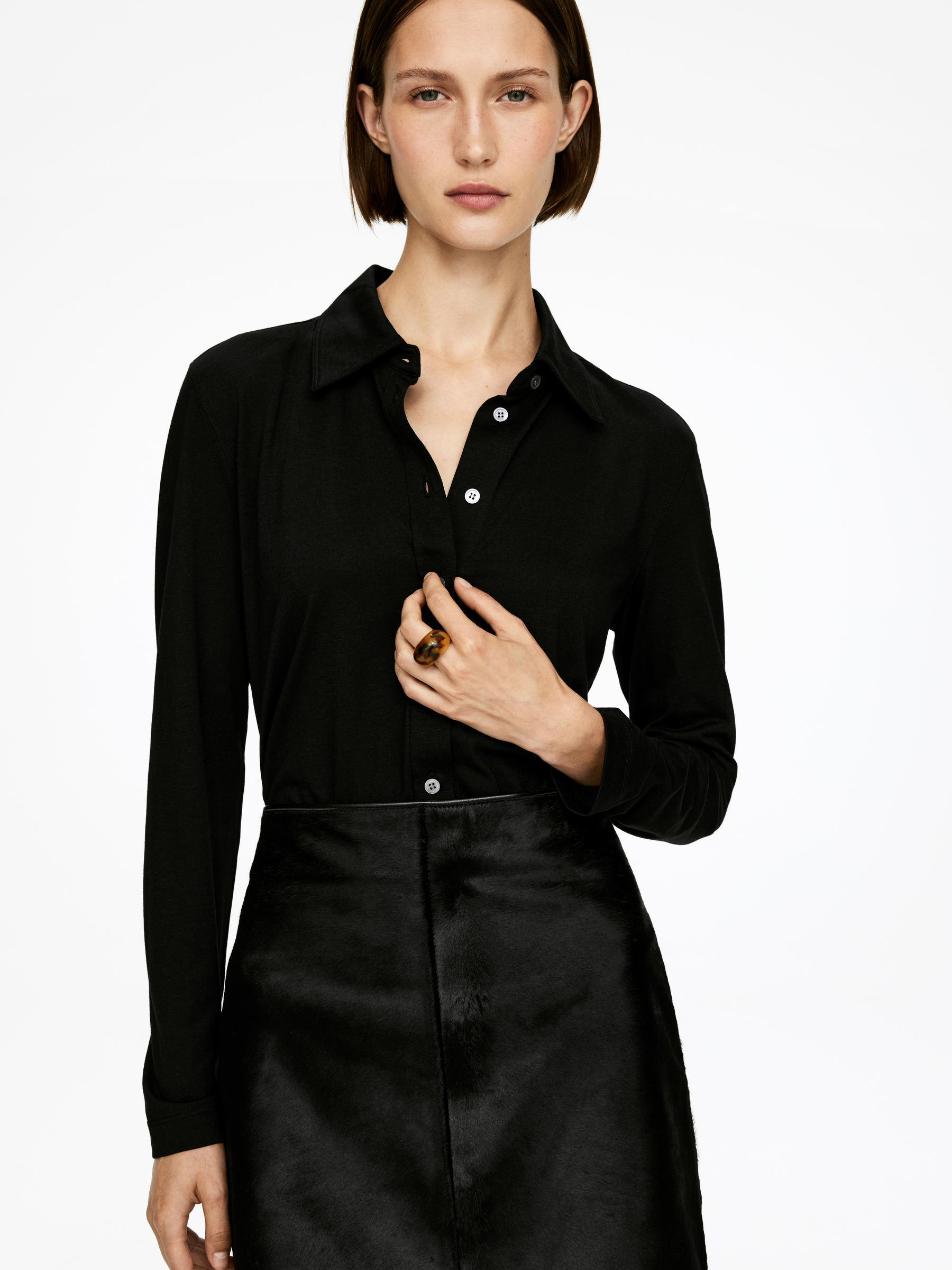 Chunky ring - Sköldpaddsmönstrad/brun - Women - StillMedia/Lookbook - 3