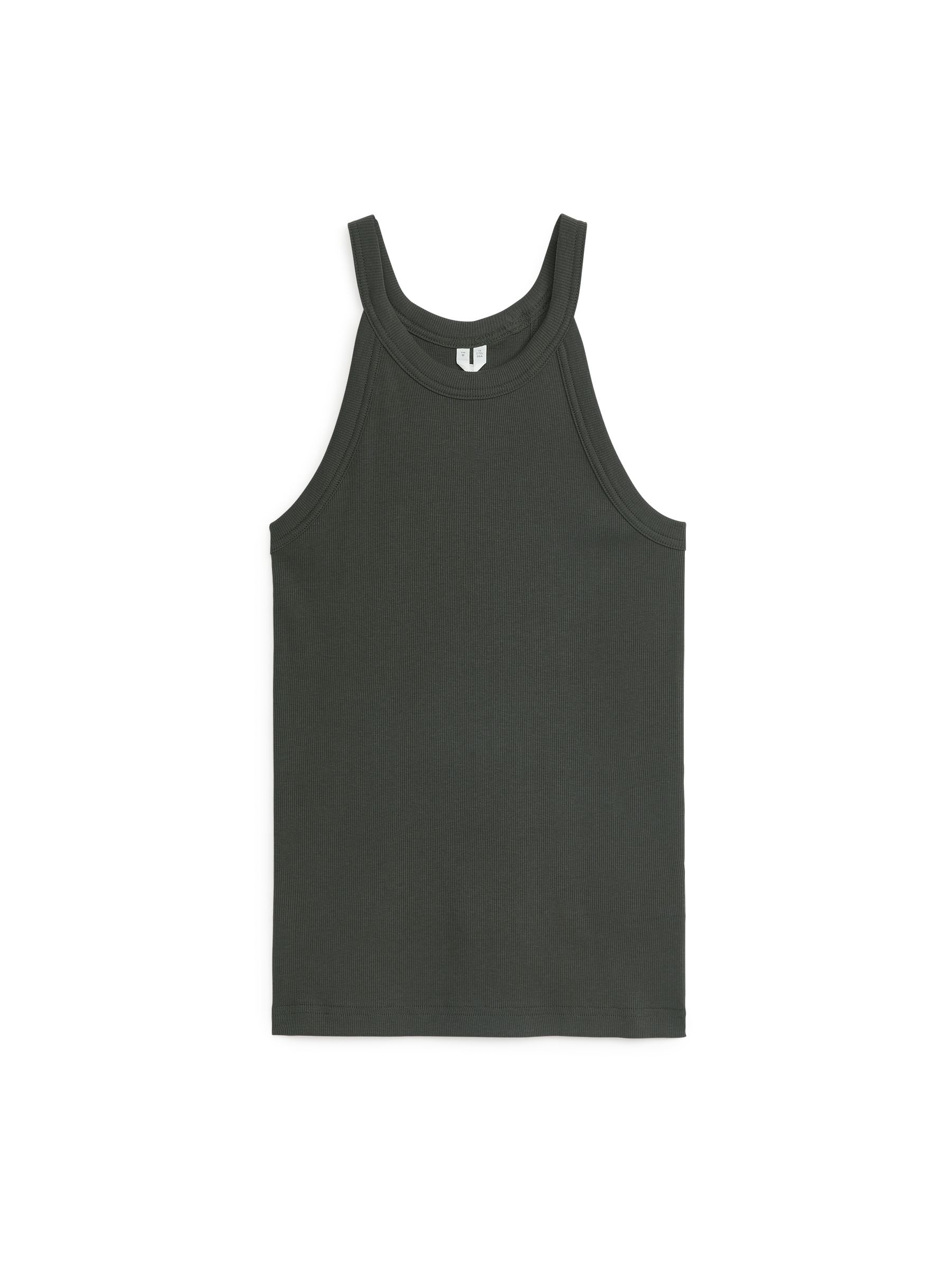 Canotta a coste - Nero sporco - Slim fit - Women - StillMedia/DescriptiveStillLife - 1