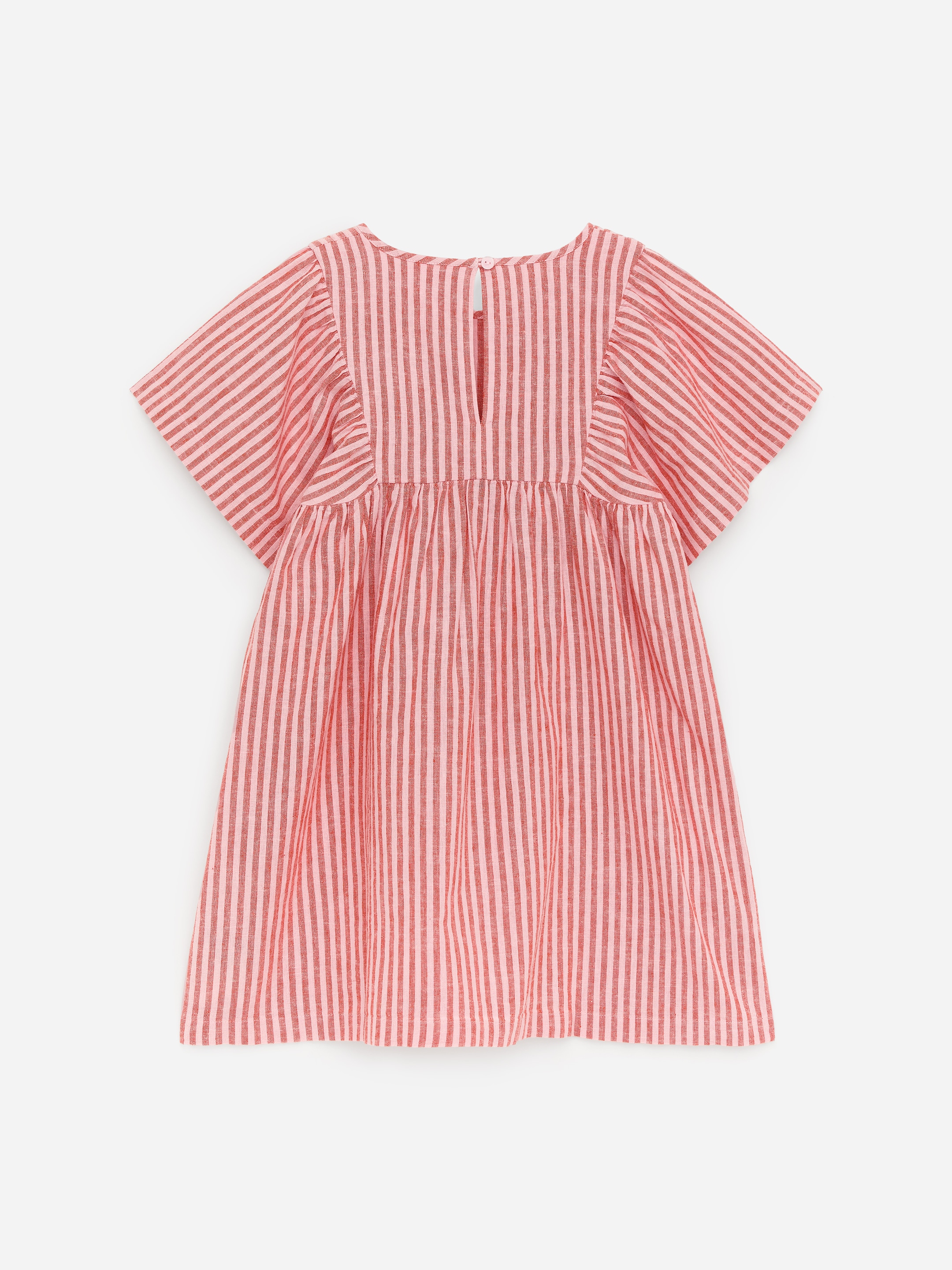 Cotton Linen Dress - Red/White - Regular fit - Children - StillMedia/DescriptiveStillLife - 3