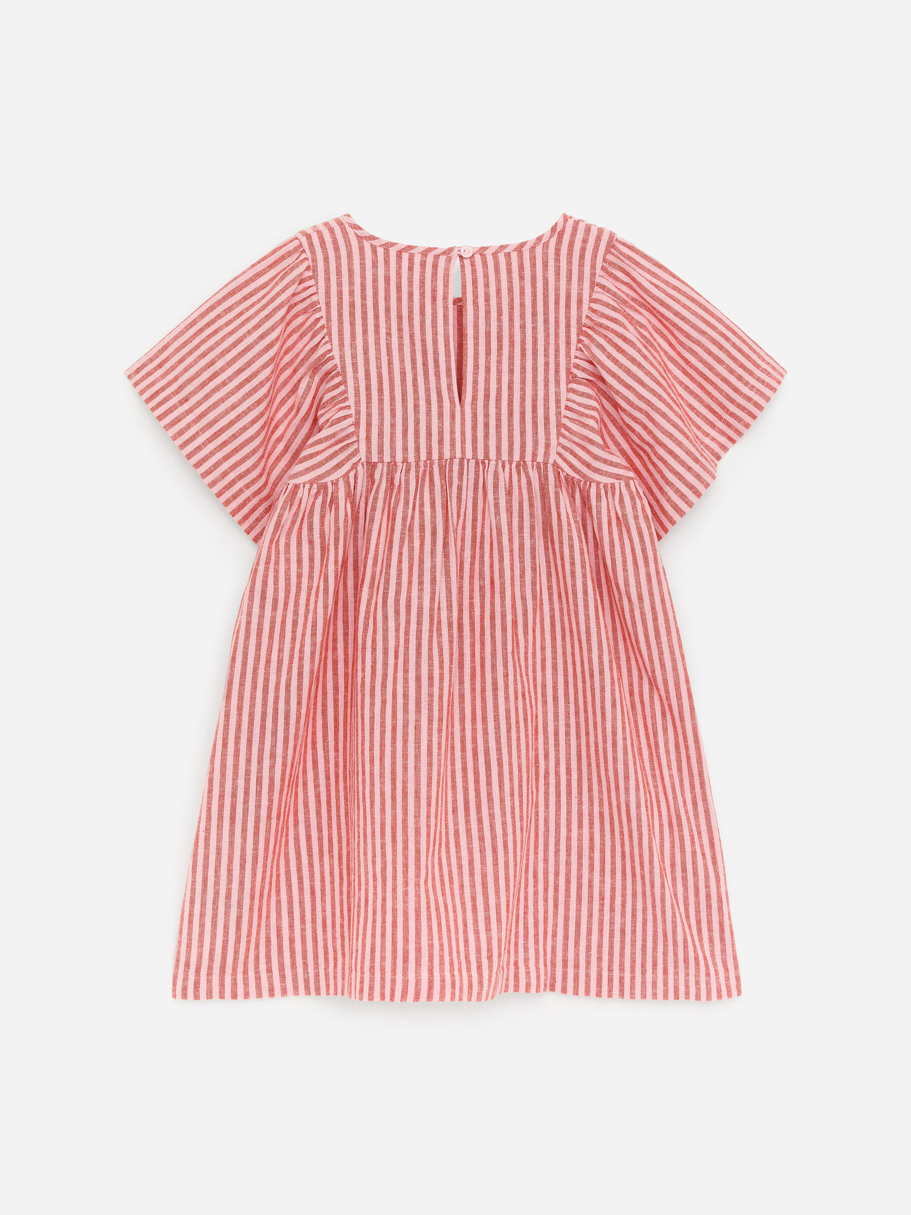 Cotton Linen Dress - Red/White - Regular fit - Children - StillMedia/DescriptiveStillLife - 3