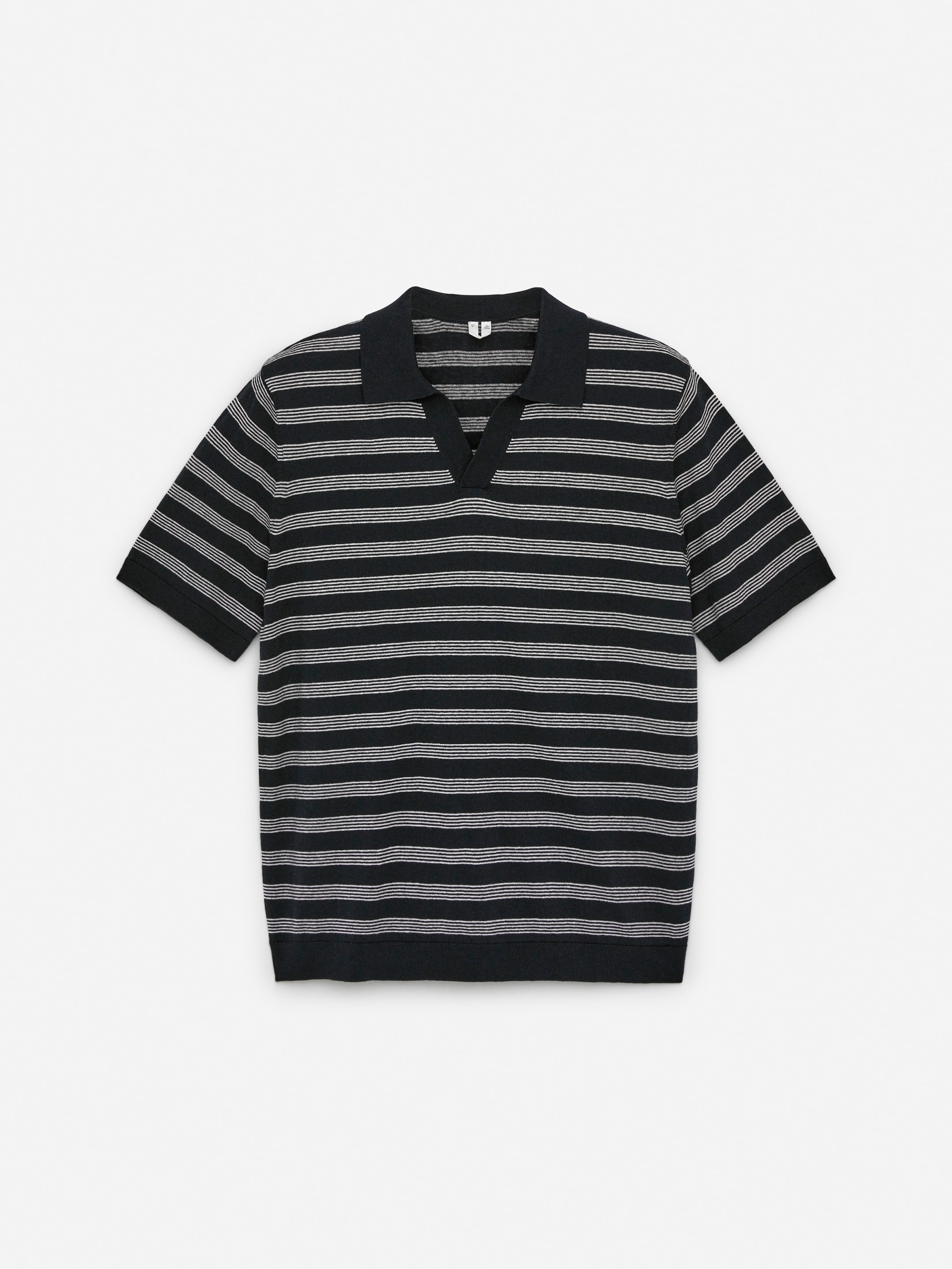 Ingrandisci l'immagine: Cotton Linen Polo Shirt - Dark Blue - UOMO | H&M CH 1