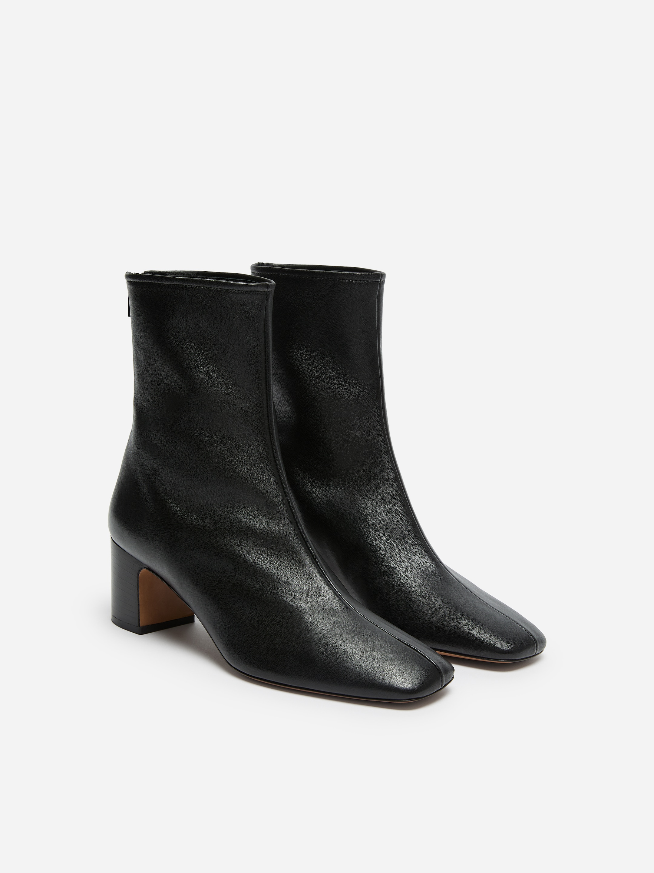 Bottines en cuir de style chaussette - Noir - women - StillMedia/DescriptiveStillLife - 2