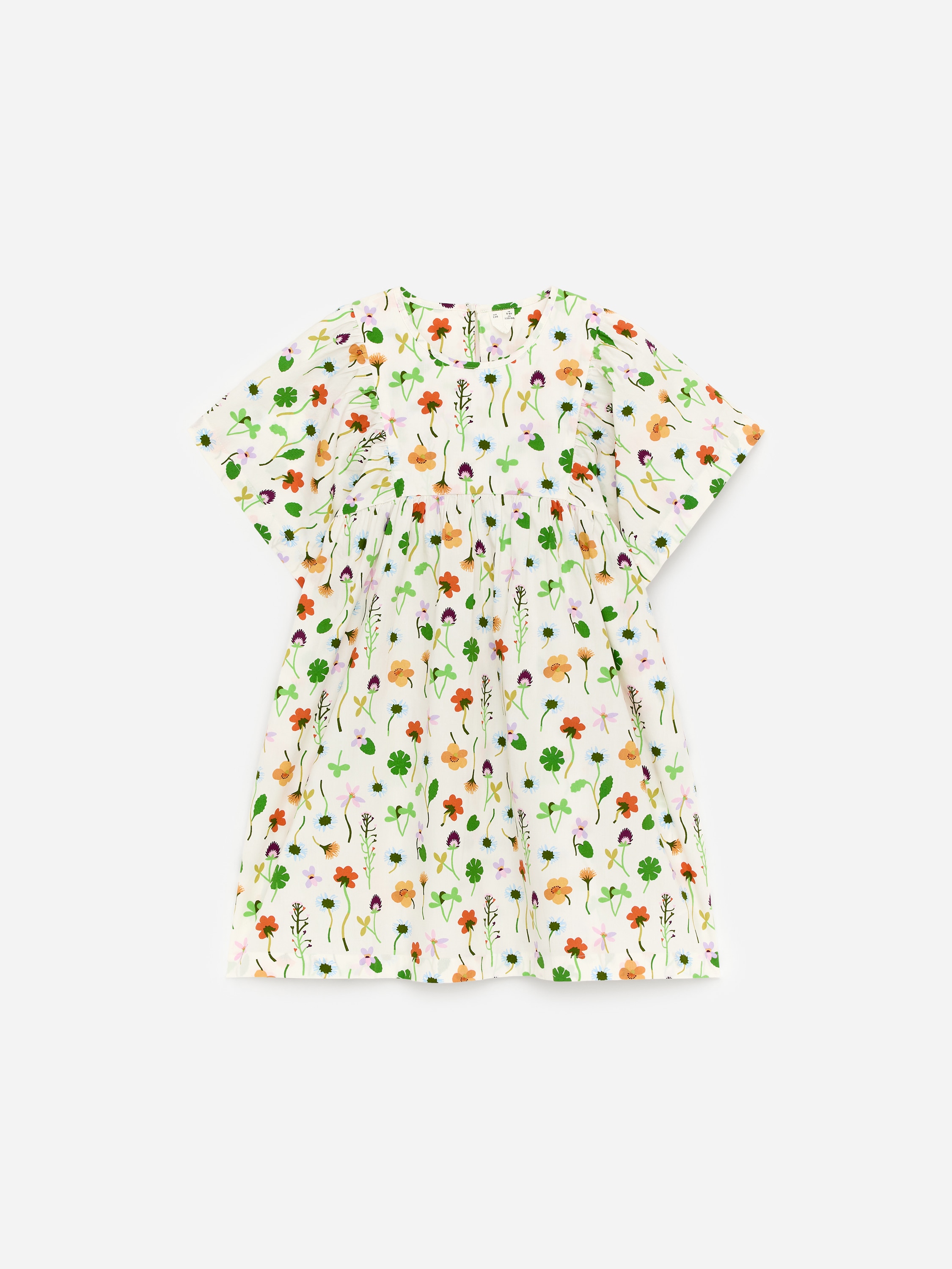 Abito in popeline di cotone - Bianco/Lilla/Righe