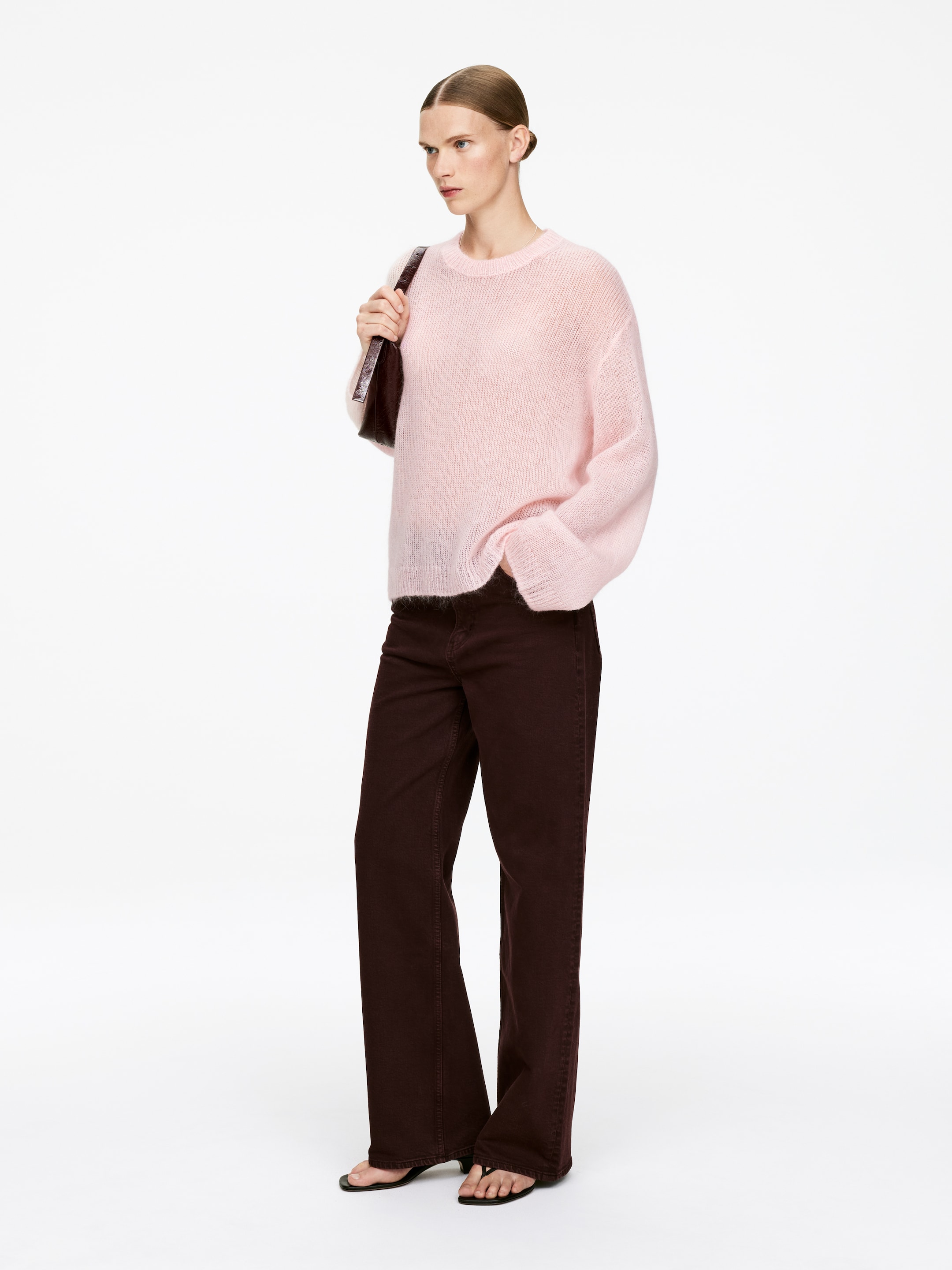 Agrandir l'image: Pull en mélange de laine et de mohair - Rose - FEMME | H&M FR 2