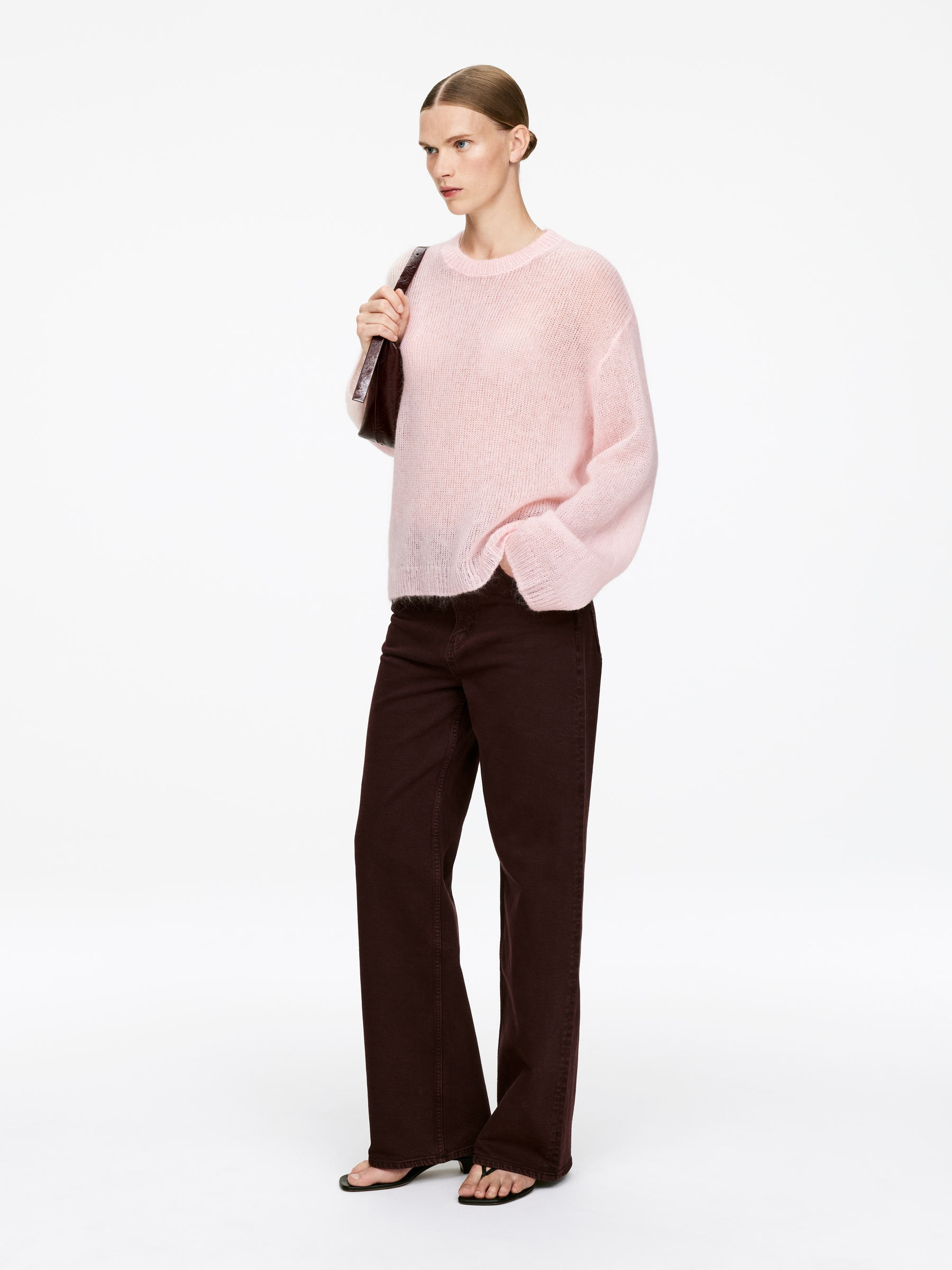 Wool-Mohair Blend Jumper - Pink - Relaxed fit - Women - StillMedia/Lookbook - 9