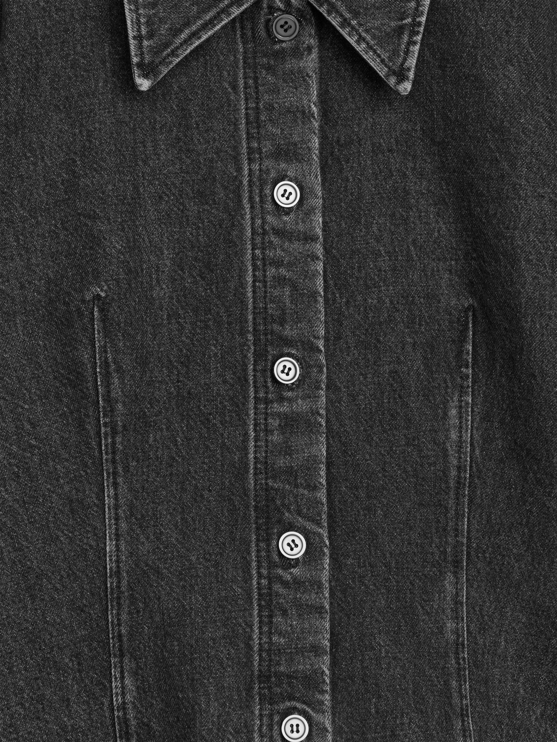Zobacz większy obraz: Fitted Denim Shirt - Sprany szary - ONA | H&M PL 2