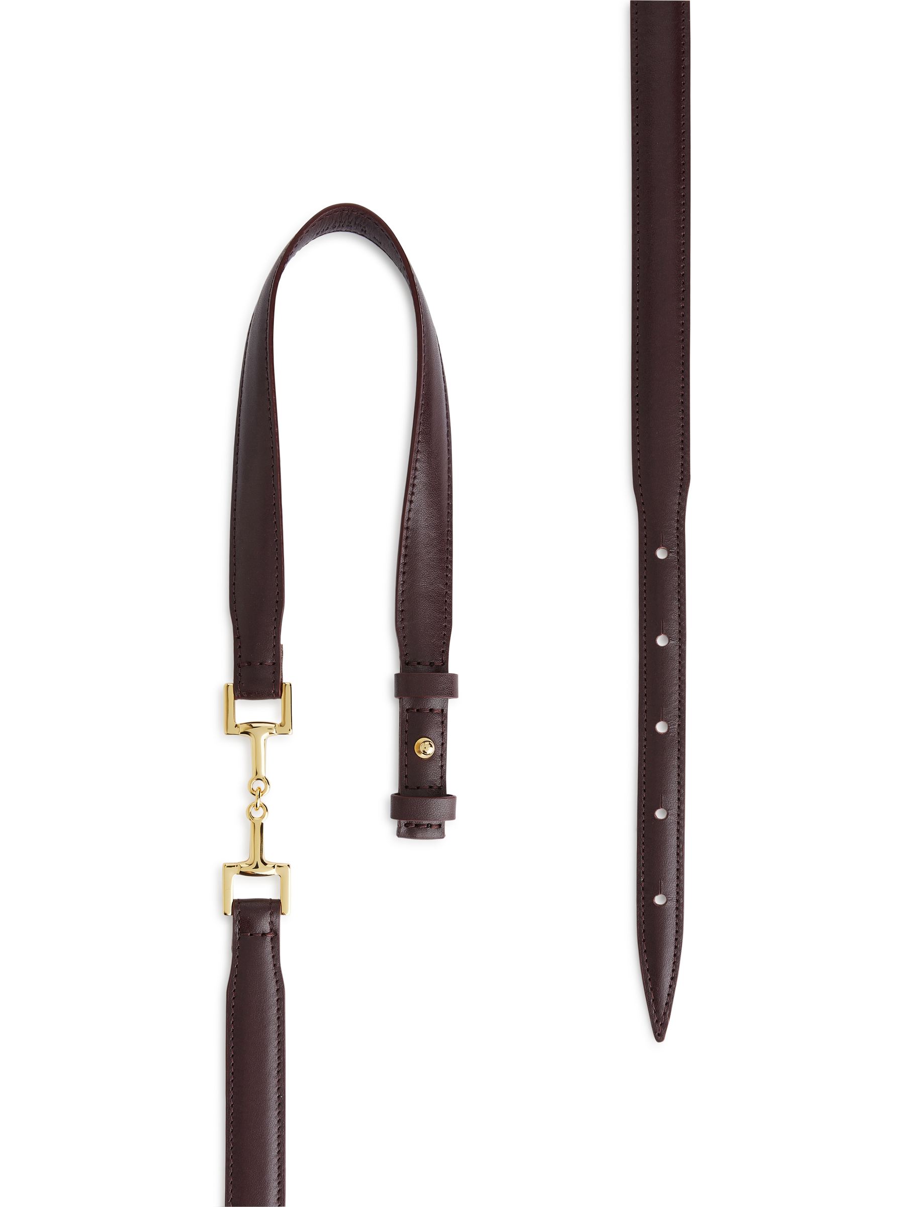 Ledergürtel mit Horsebit-Schnalle - Weinrot - Damen - StillMedia/DescriptiveDetail - 2