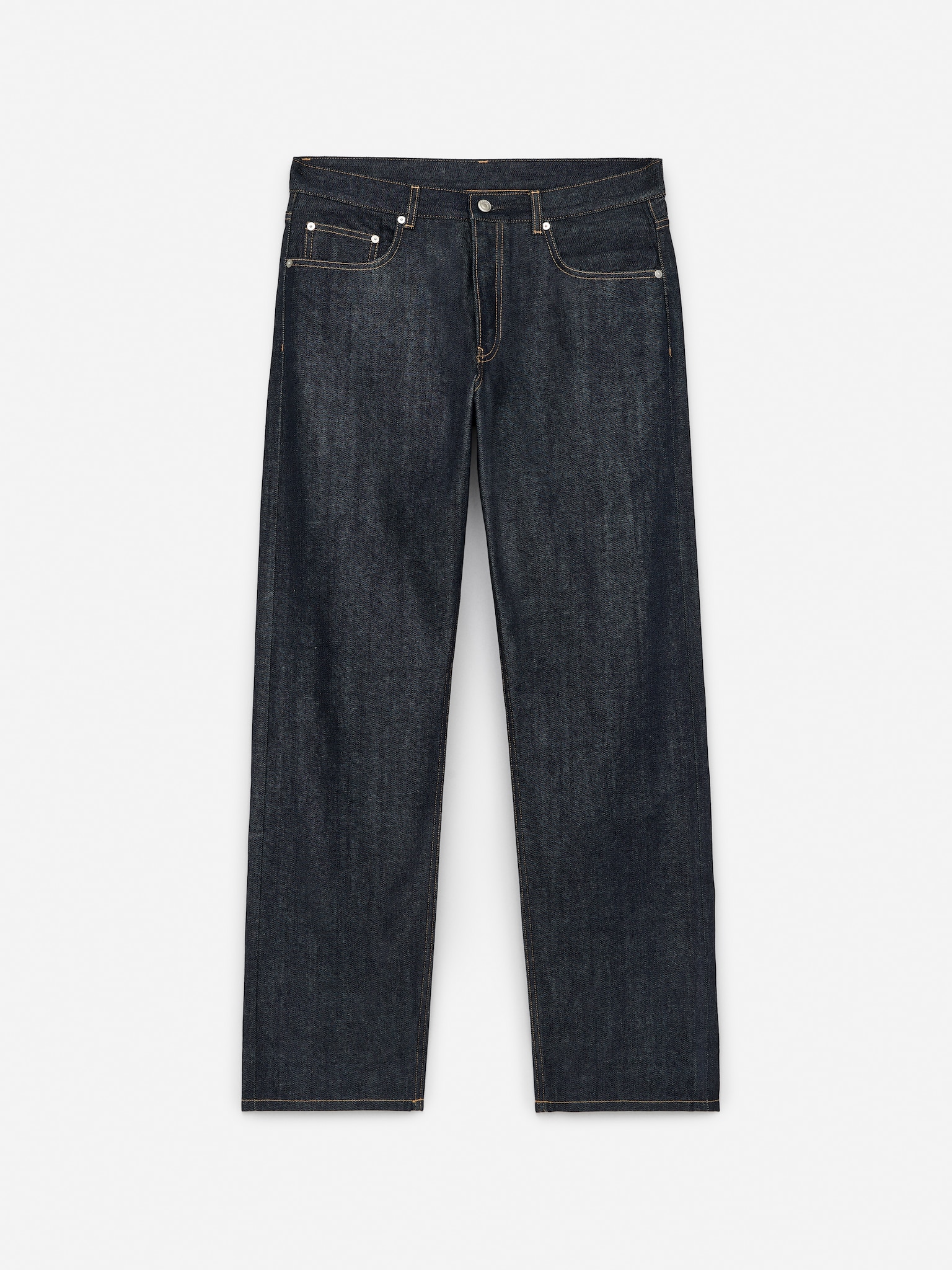 OCEAN Loose Straight Jeans - Dunkelblau - 2