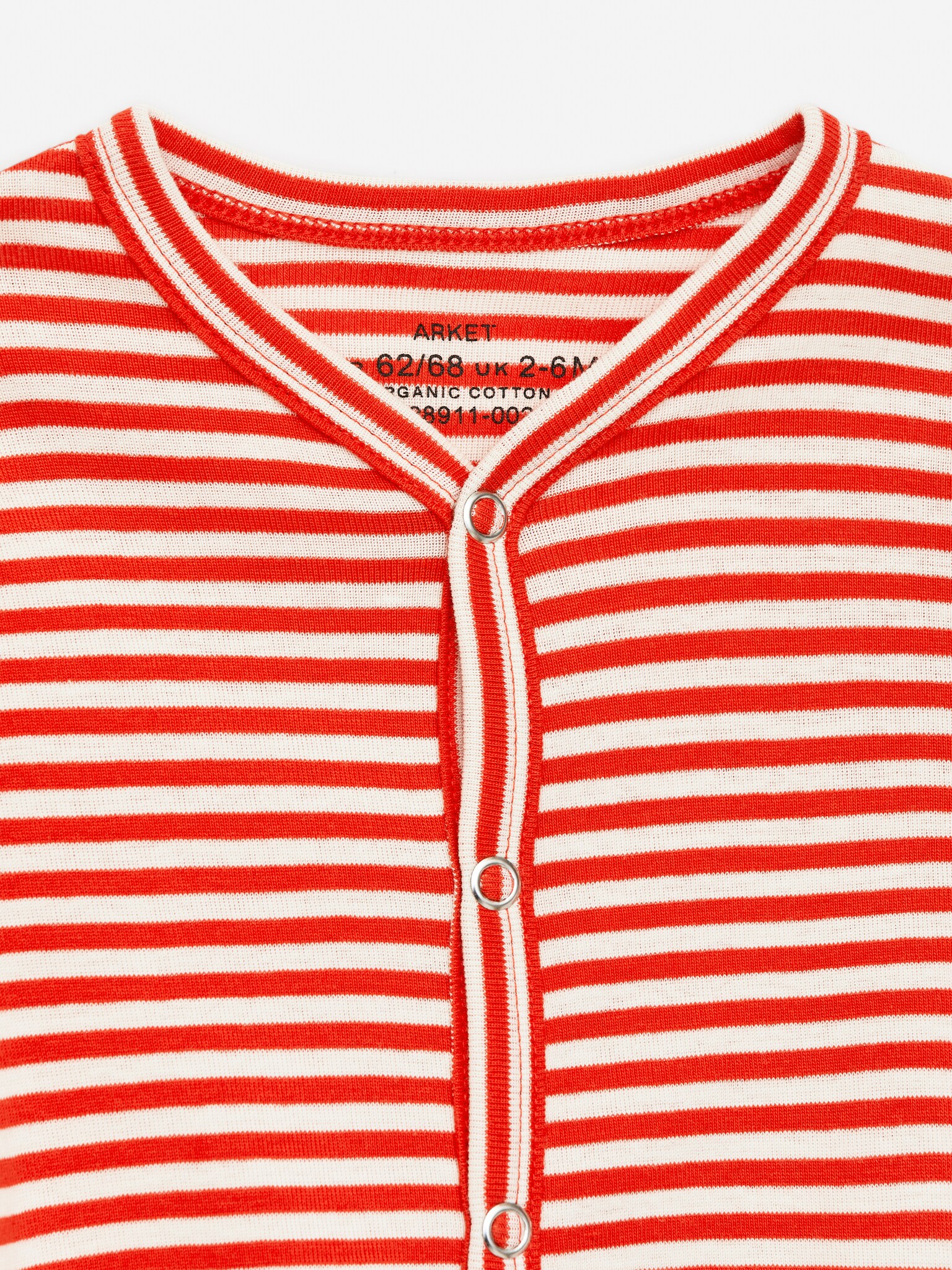 Pyjamahaalari, 2 kpl:n setti - Punainen/valkoinen/Valkoinen/kaura/Vaaleansininen/valkoinen - 5