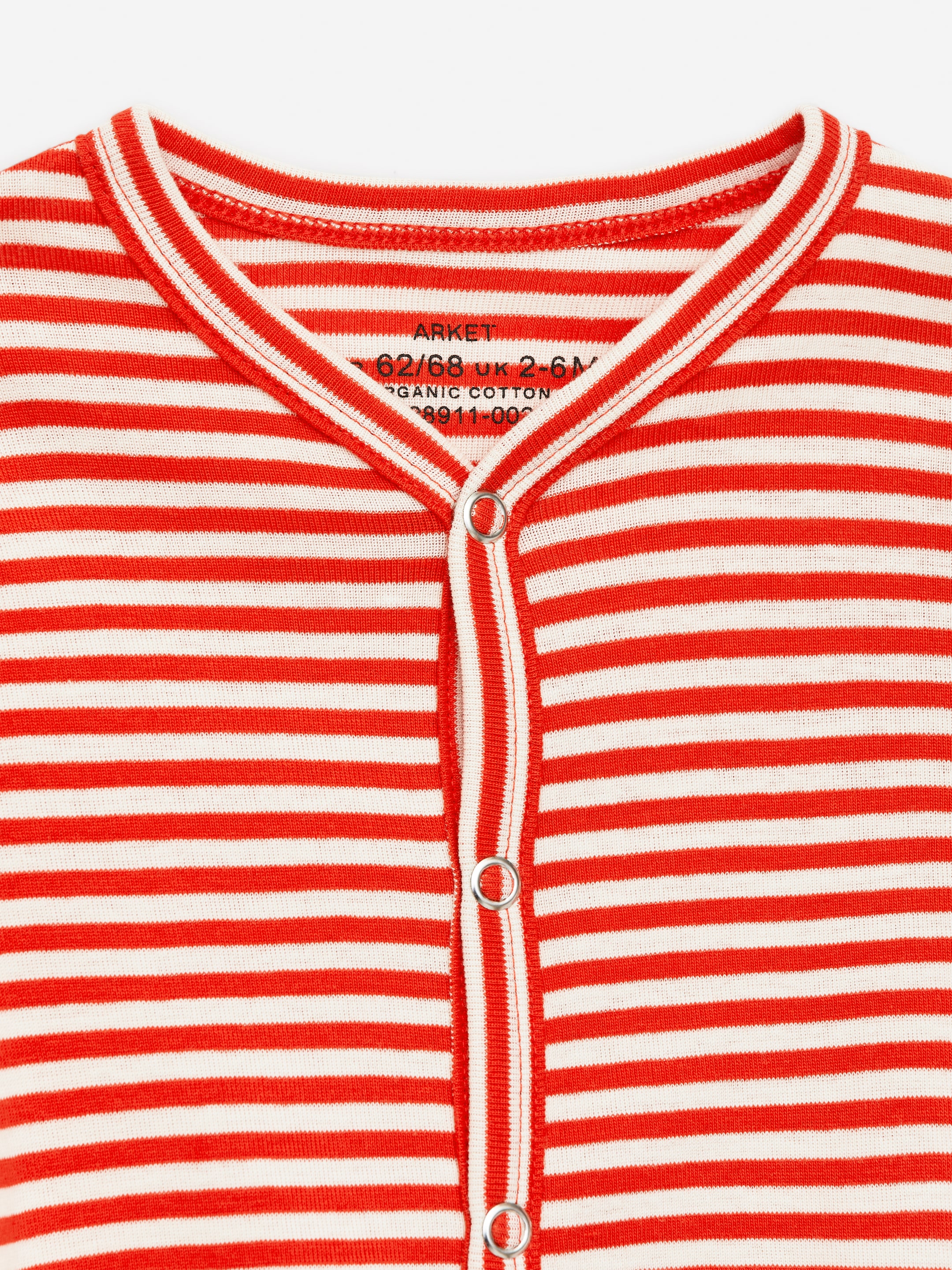 Visa större bild: Pyjamasoveraller, 2-pack - Röd/vit - BARN | H&M SE 4