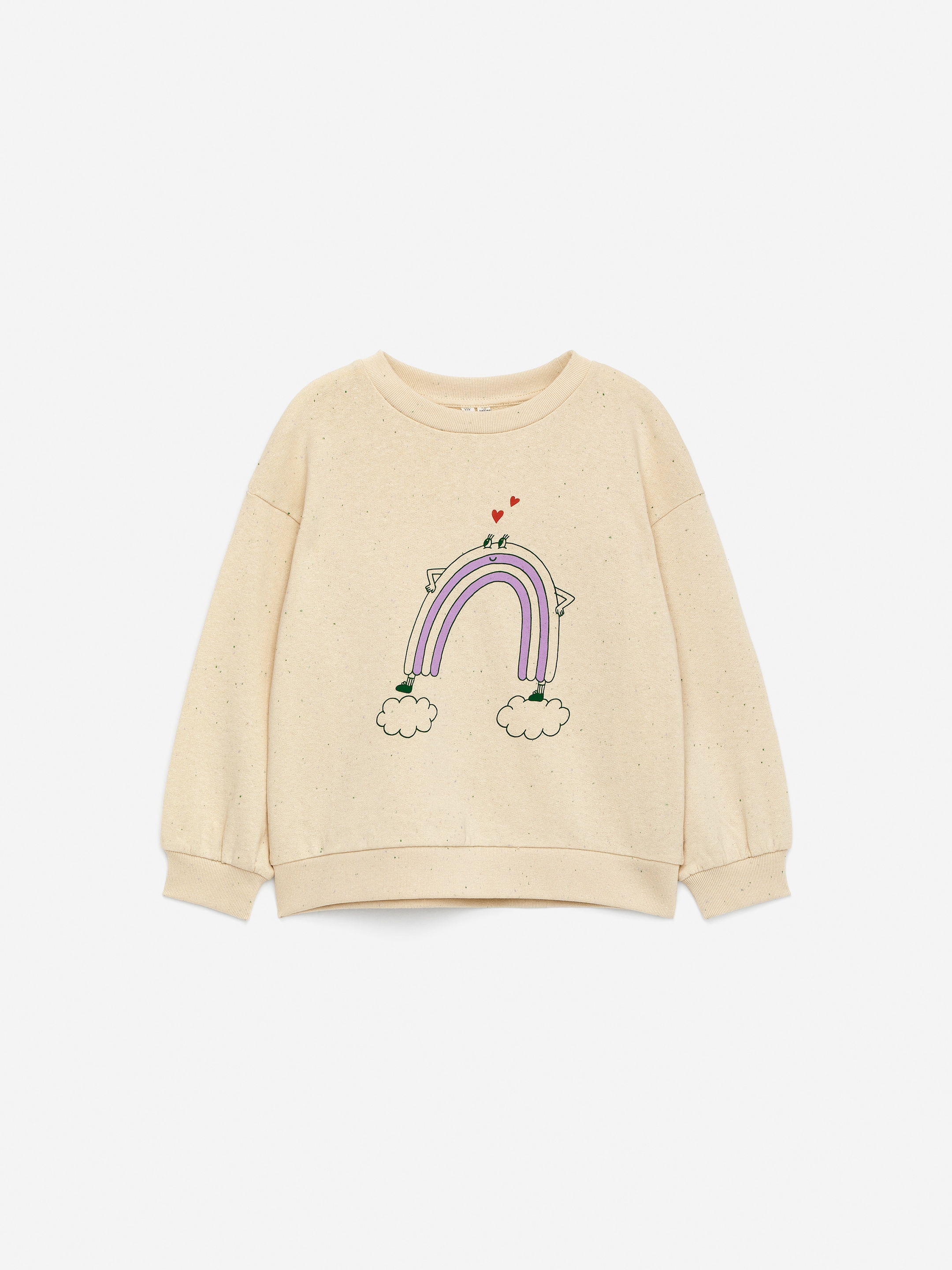 Sweatshirt med tryck - Off-white/neps - Relaxed fit - Children - StillMedia/DescriptiveStillLife - 3