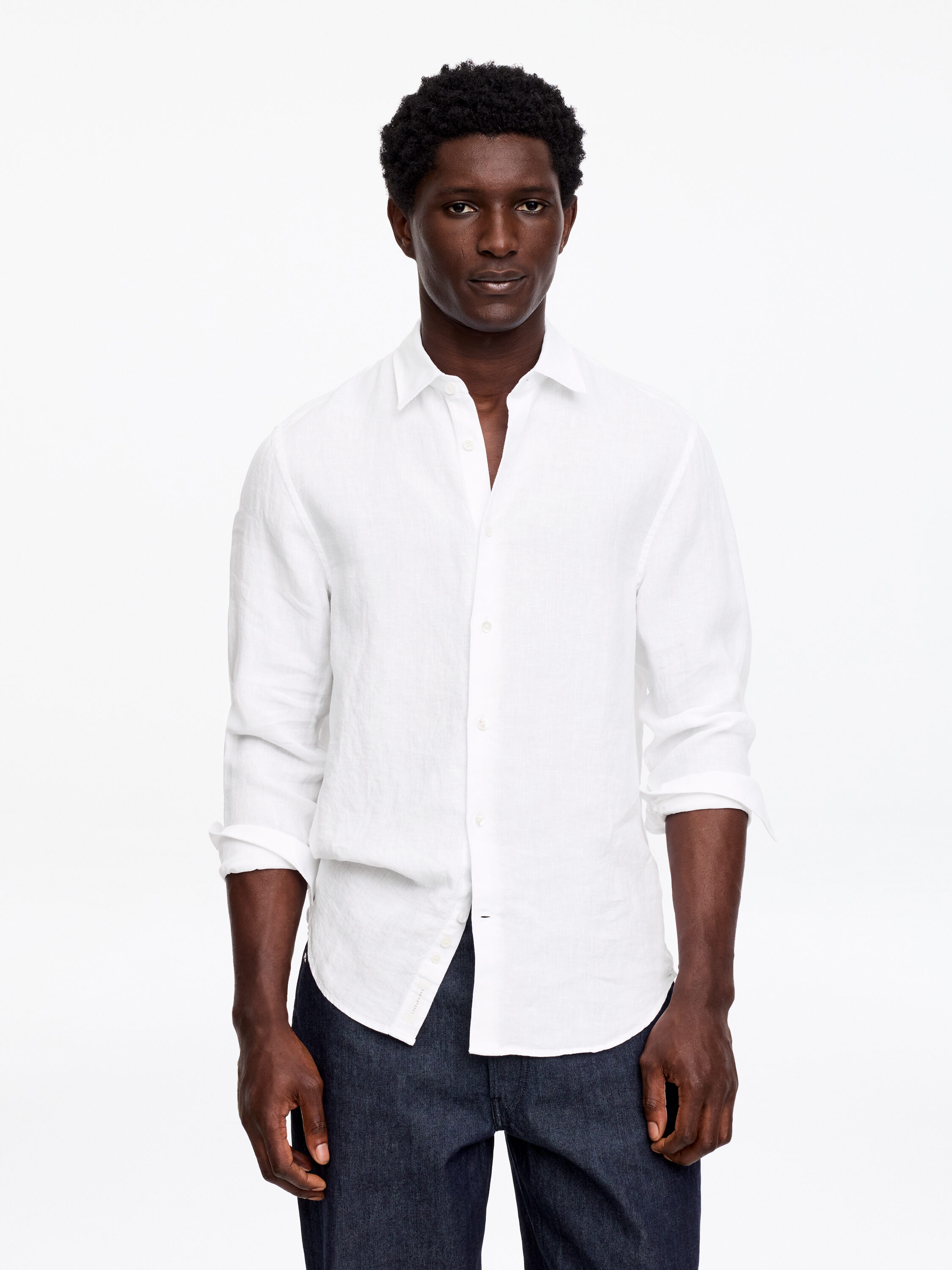 Regular Linen Shirt – White – Men – ARKET EU