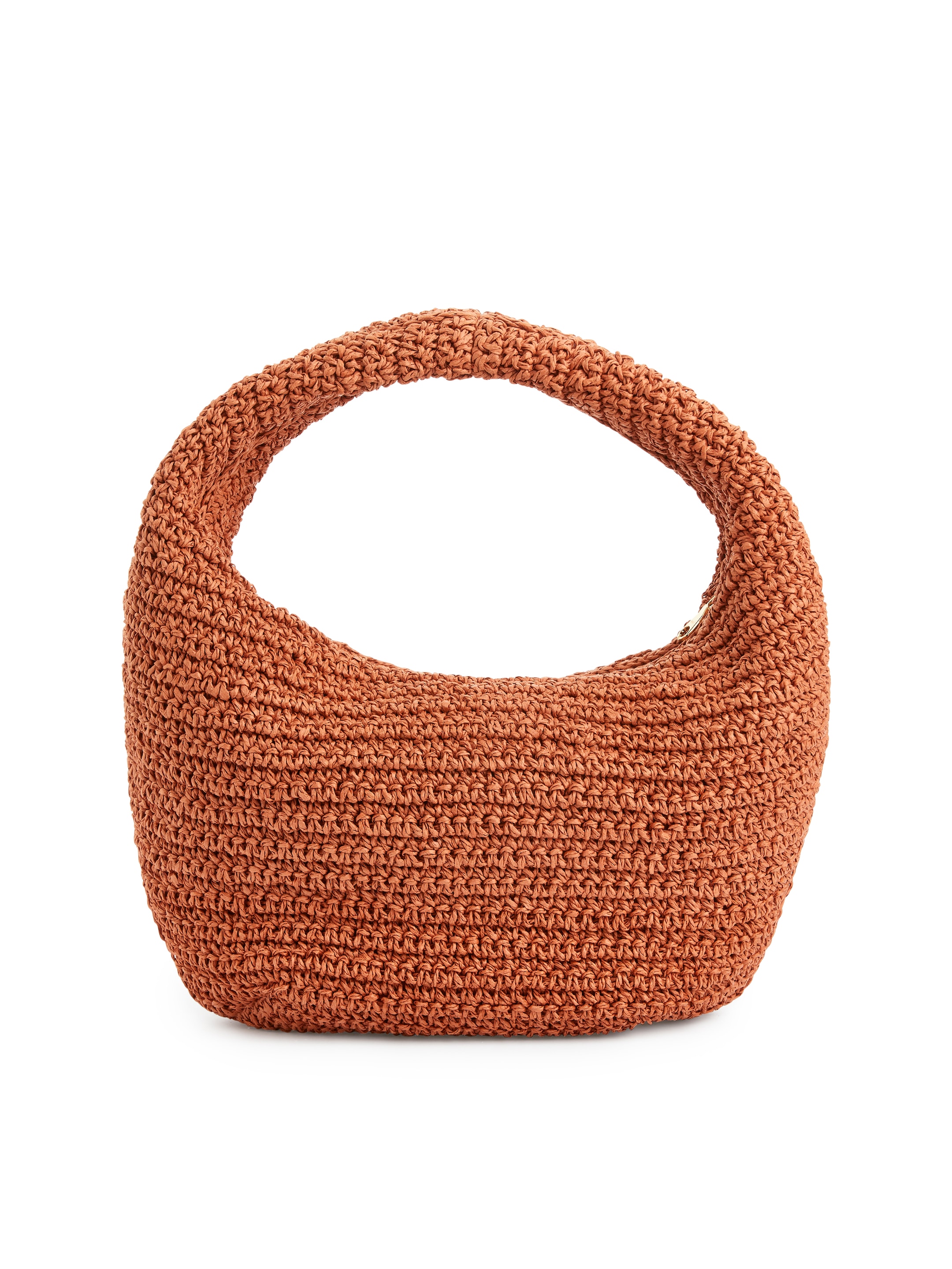 Strohtasche mit runder Form - Dunkelorange - Damen - StillMedia/DescriptiveStillLife - 1