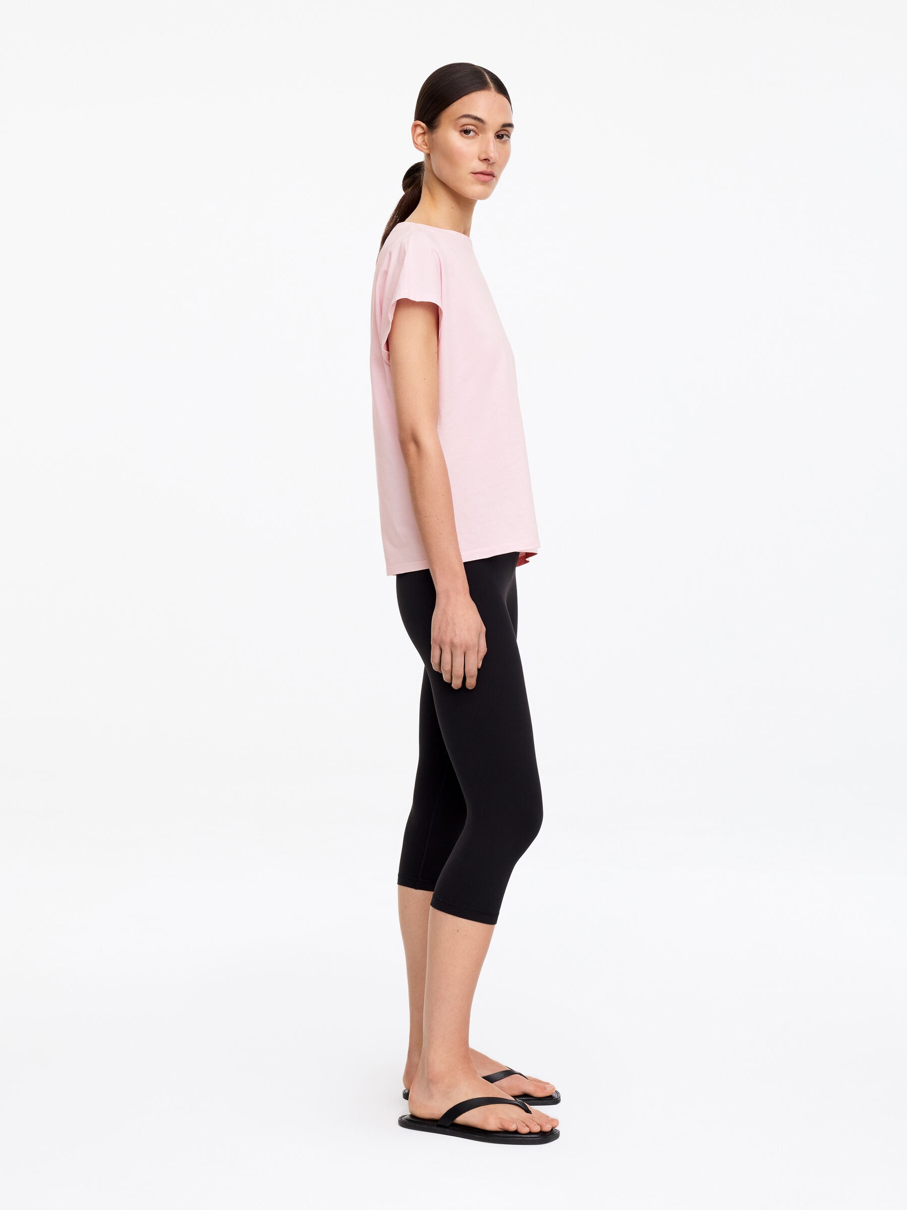 Cap-Sleeve Top - Pink - Loose fit - Women - StillMedia/Lookbook - 6