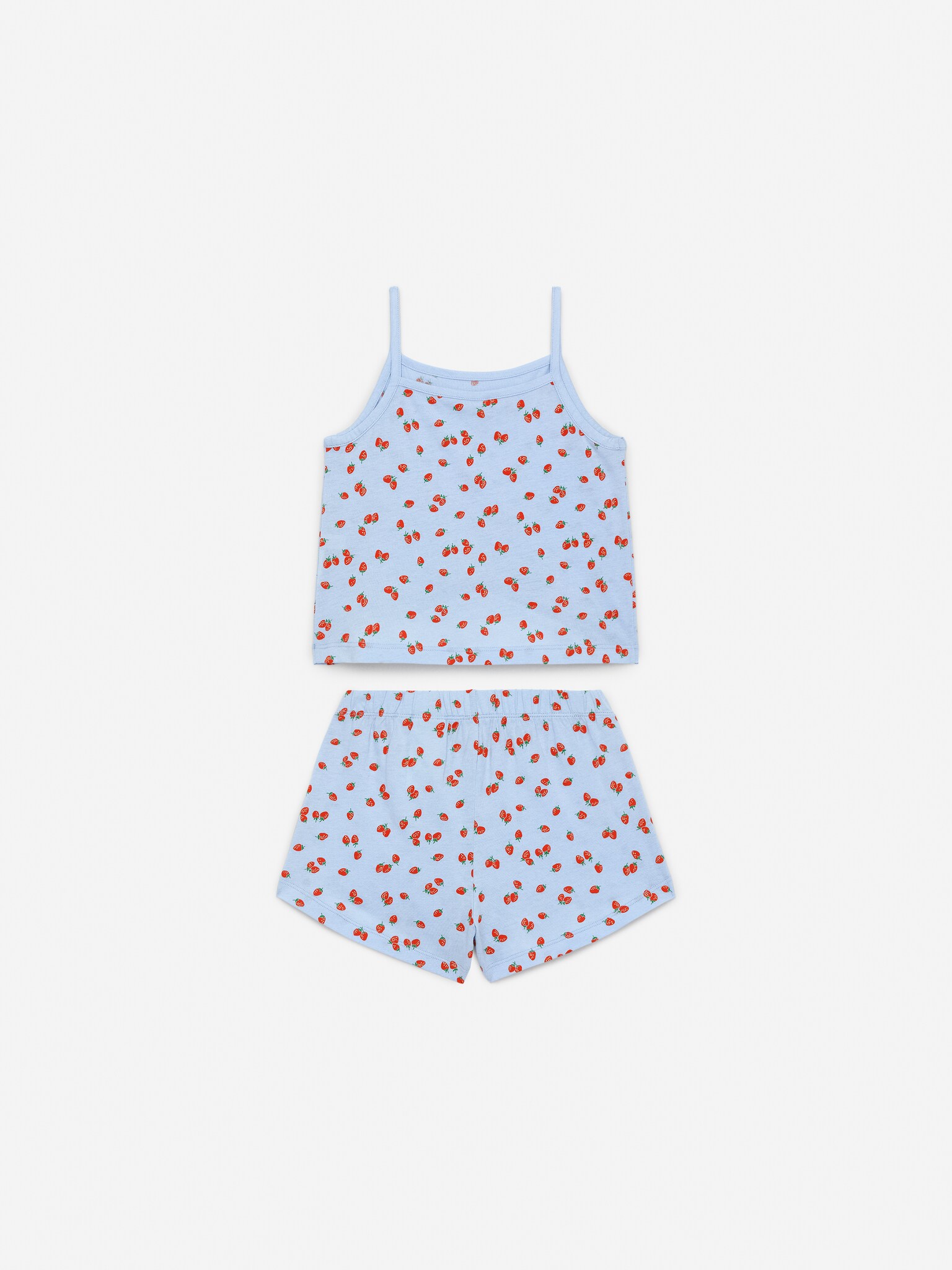 Short Jersey Pyjama Set - Blue/White - 2