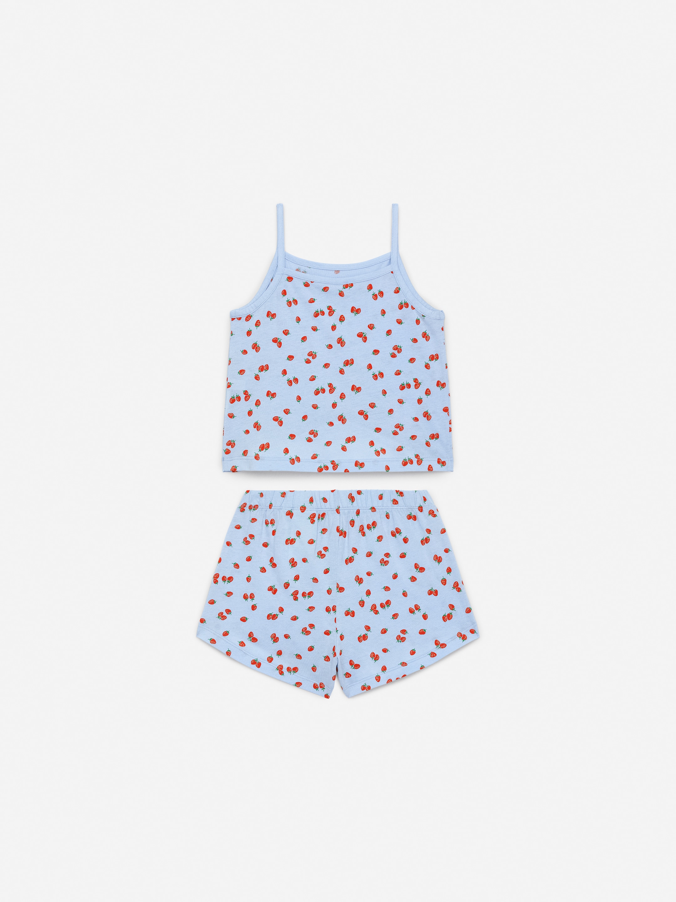 Kort pyjamas i trikå - Blå/vit - Children - StillMedia/DescriptiveStillLife - 3