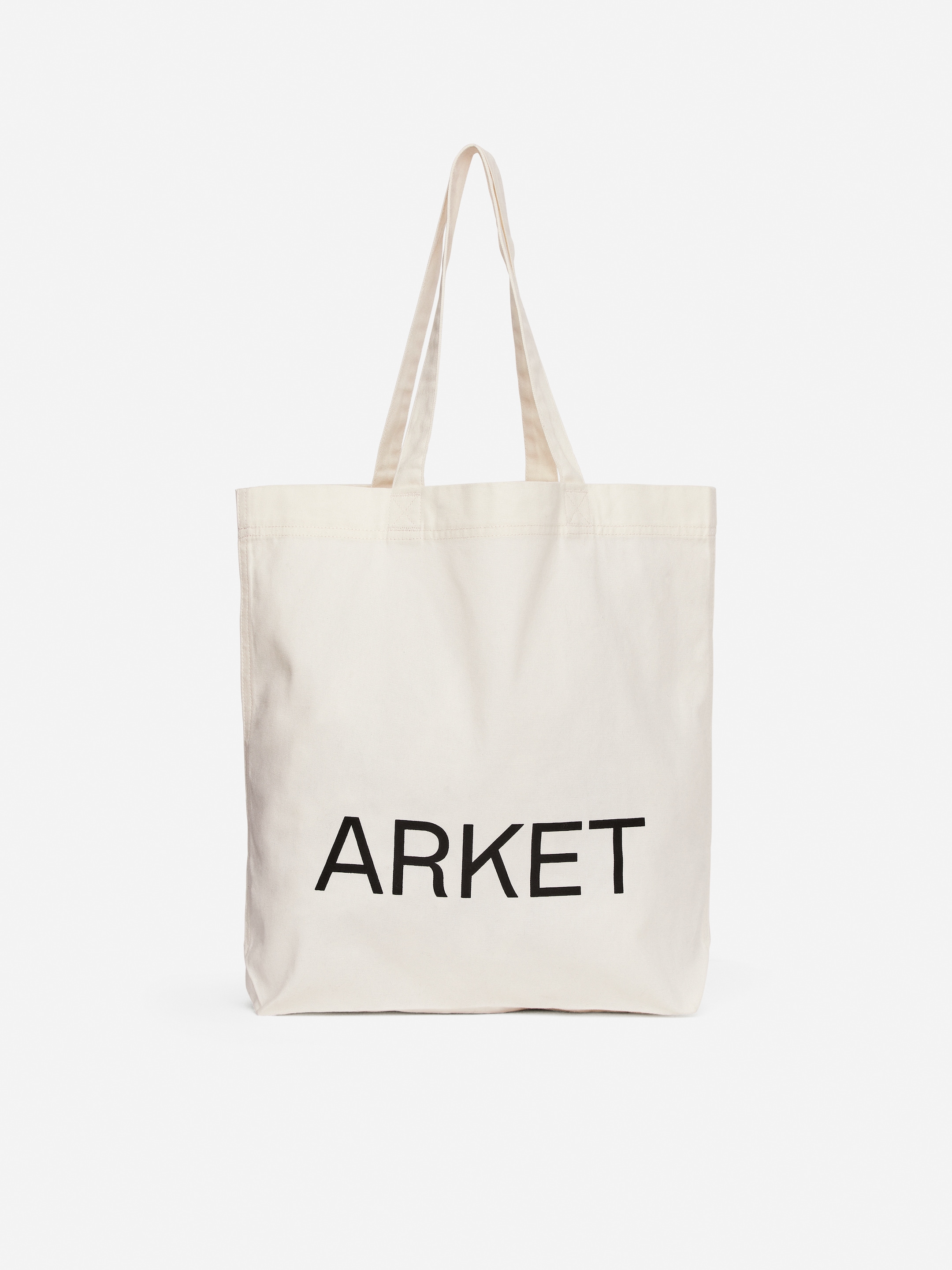 ARKET Canvas Tote Bag-#E8E4D5-13973