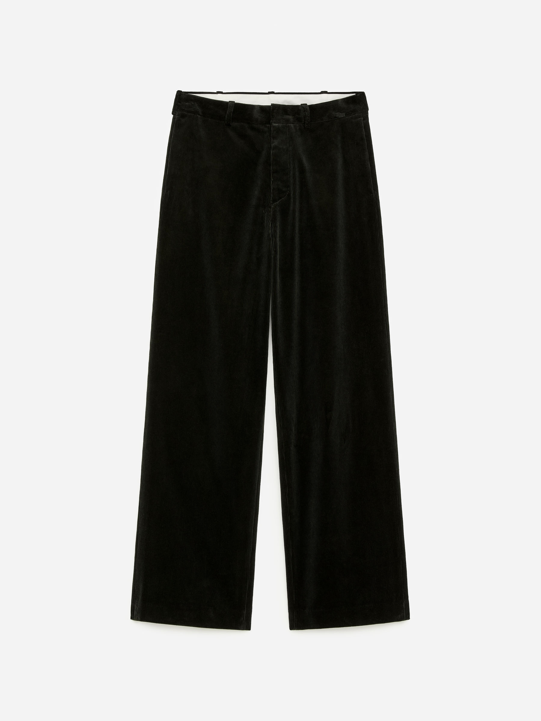 Manchesterbyxor med lös passform-#3A3931-17476