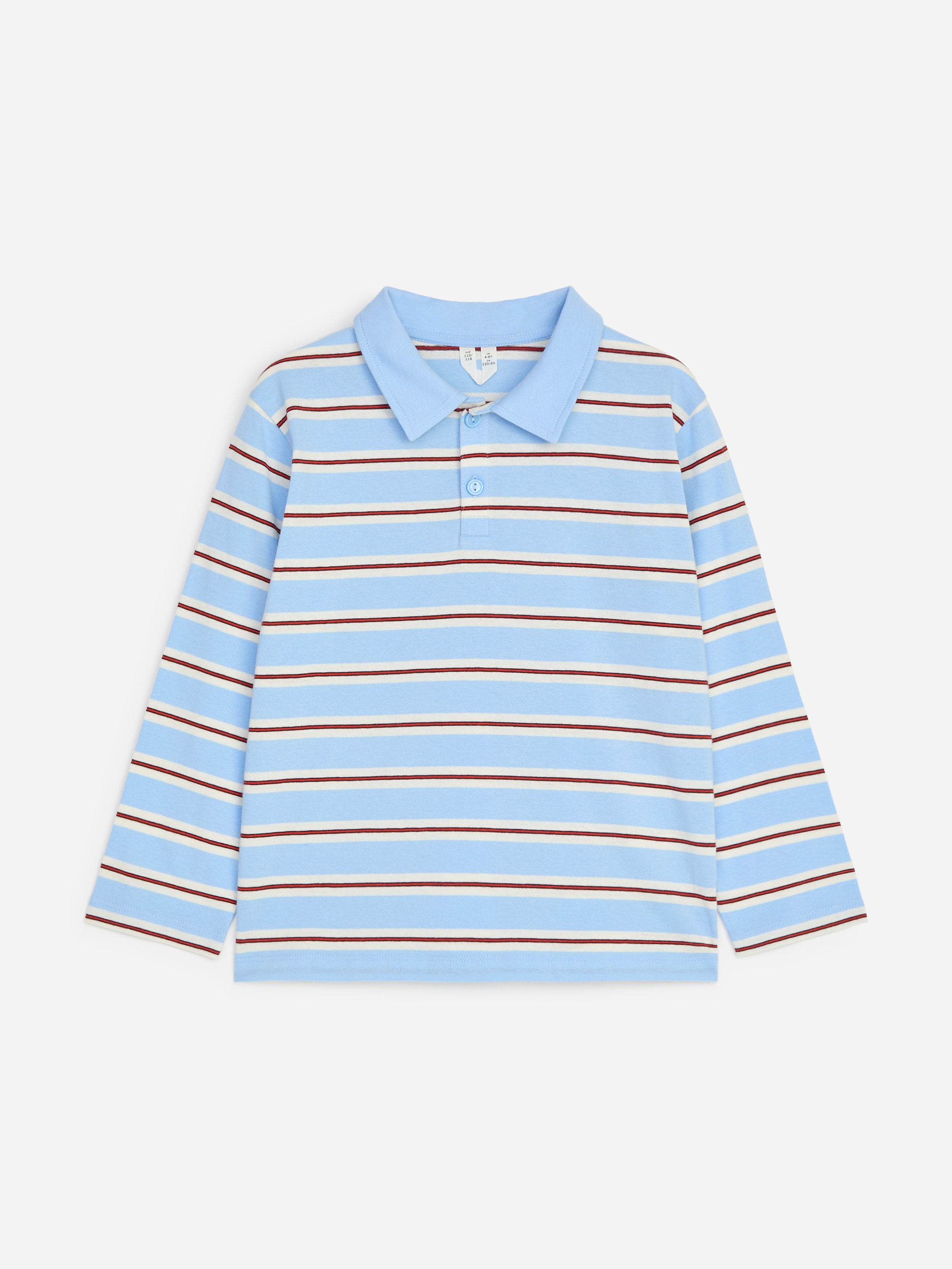 Lockeres Poloshirt-Blue-20936