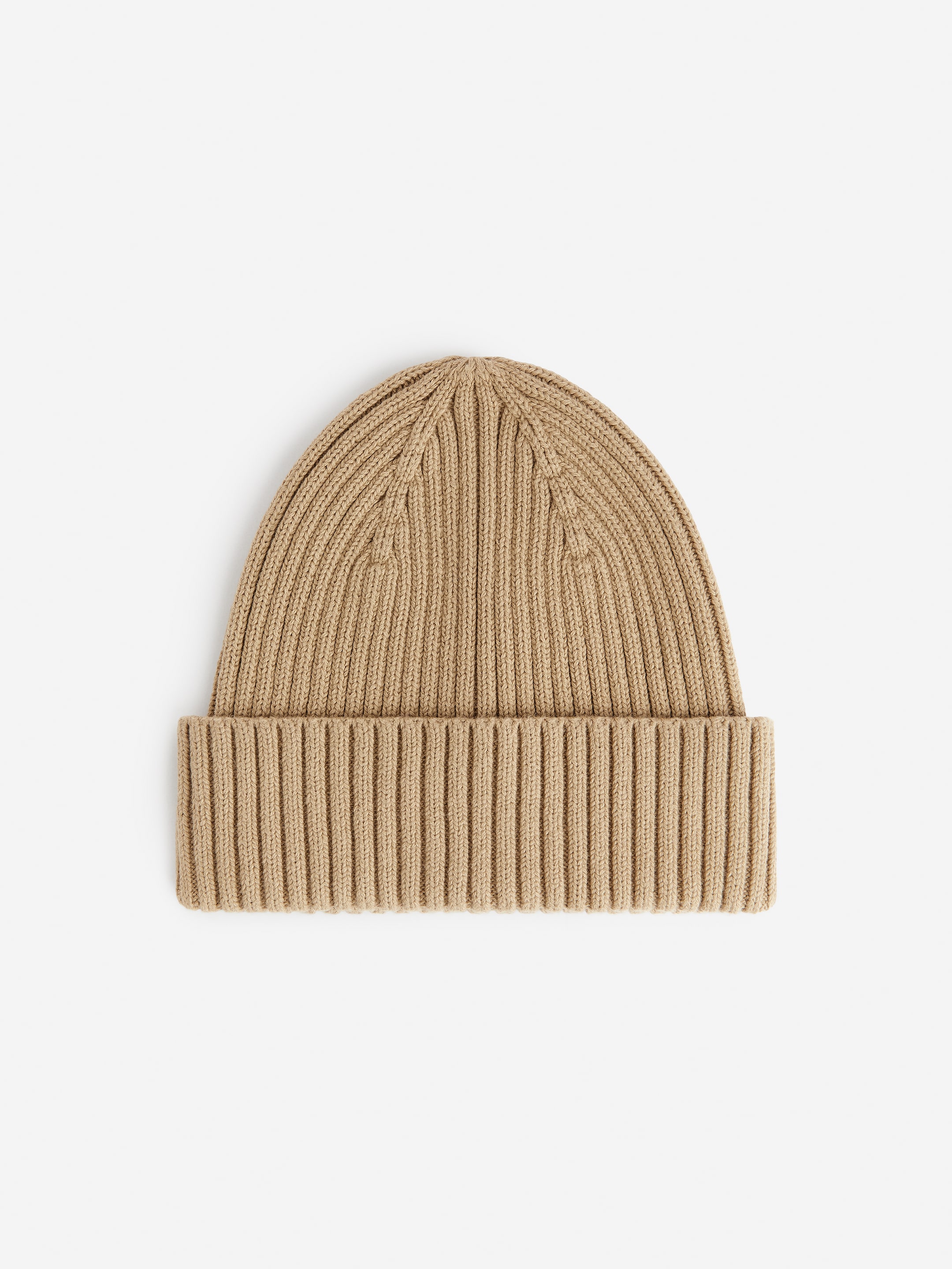 Rib-Knitted Beanie-#A49578-9190