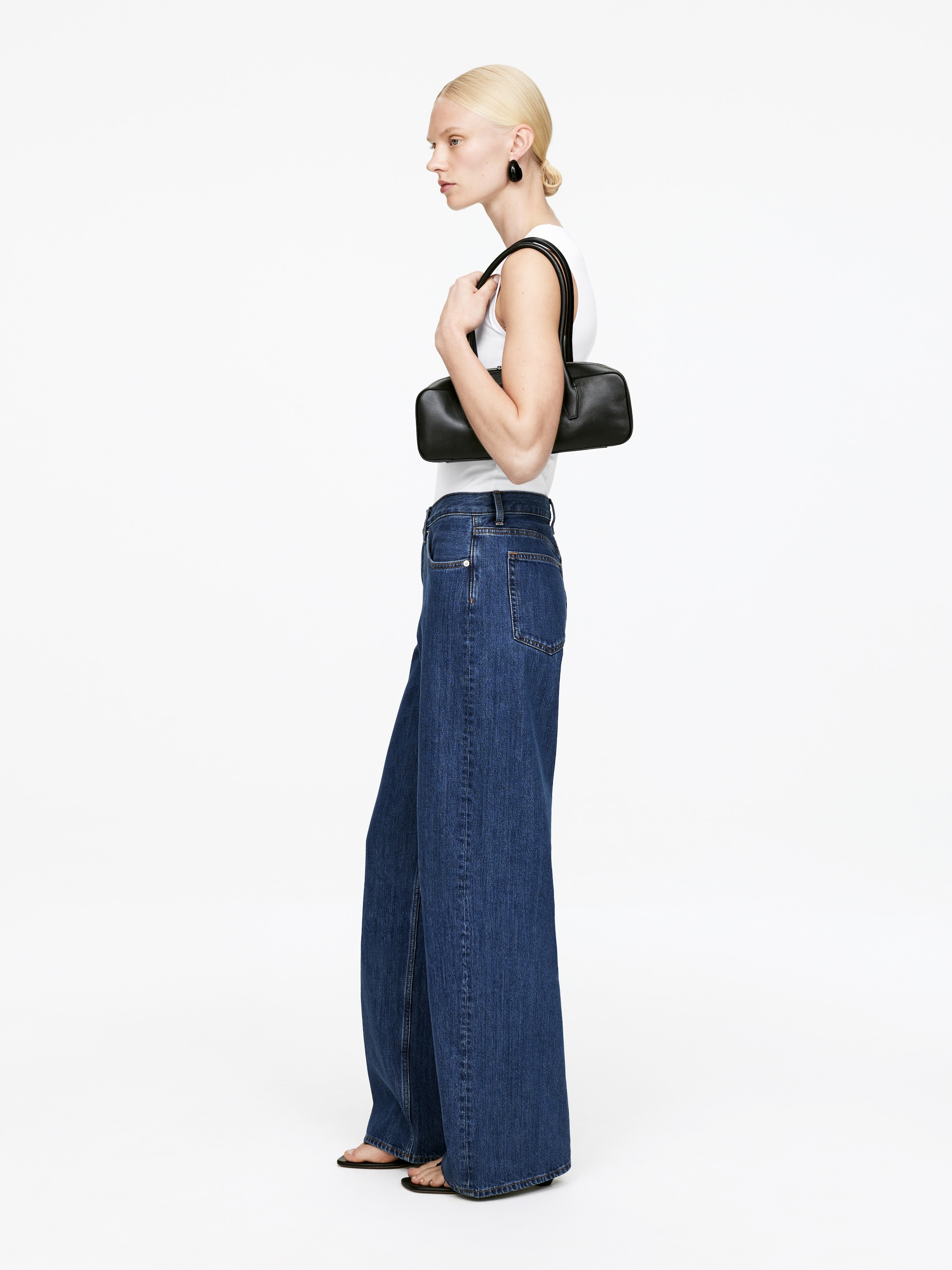 Agrandir l'image: Jean large ample CLOUD - Bleu moyen - FEMME | H&M CH 4