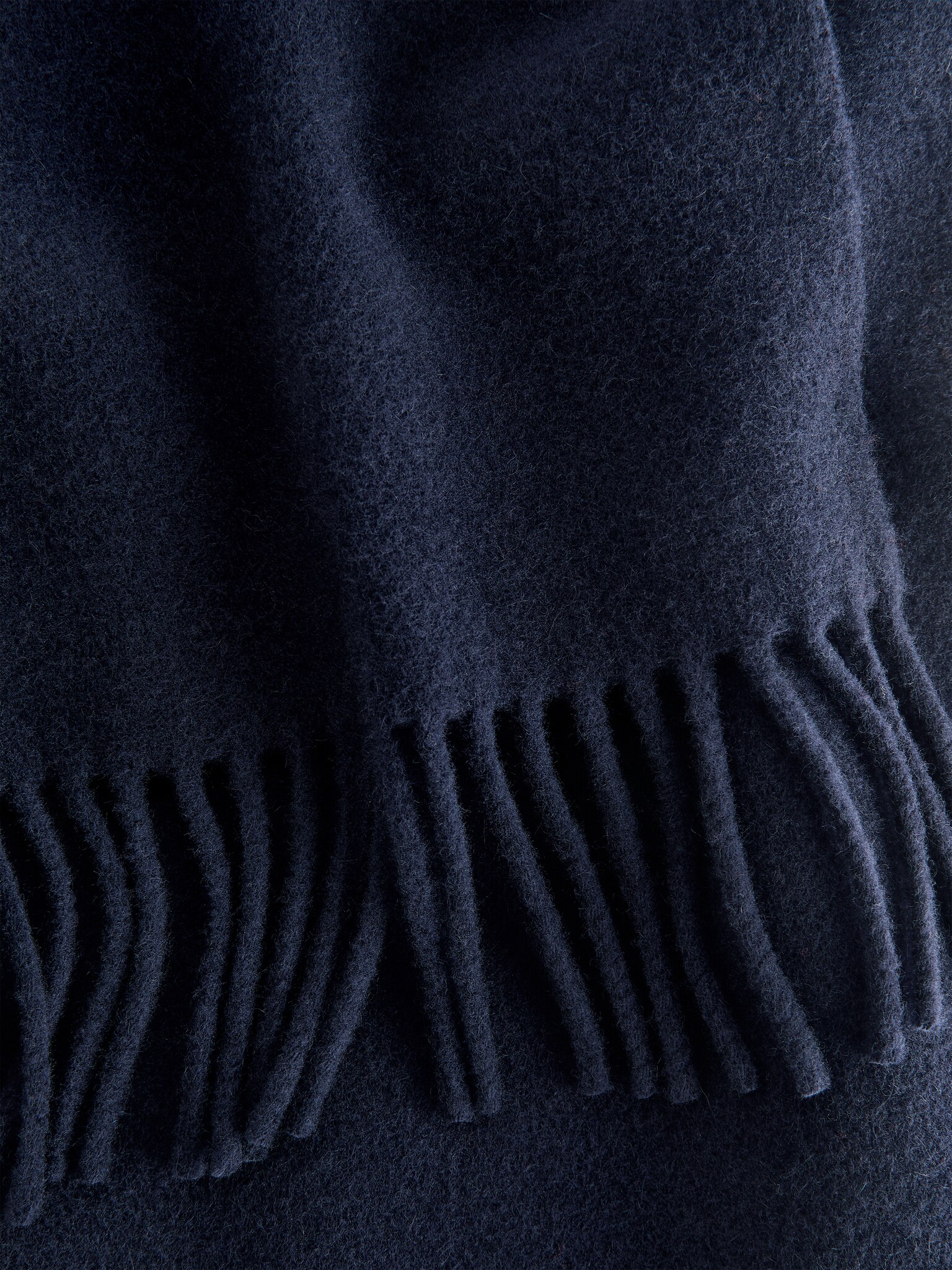 Écharpe en laine - Bleu foncé/Marron/Rouge - 2