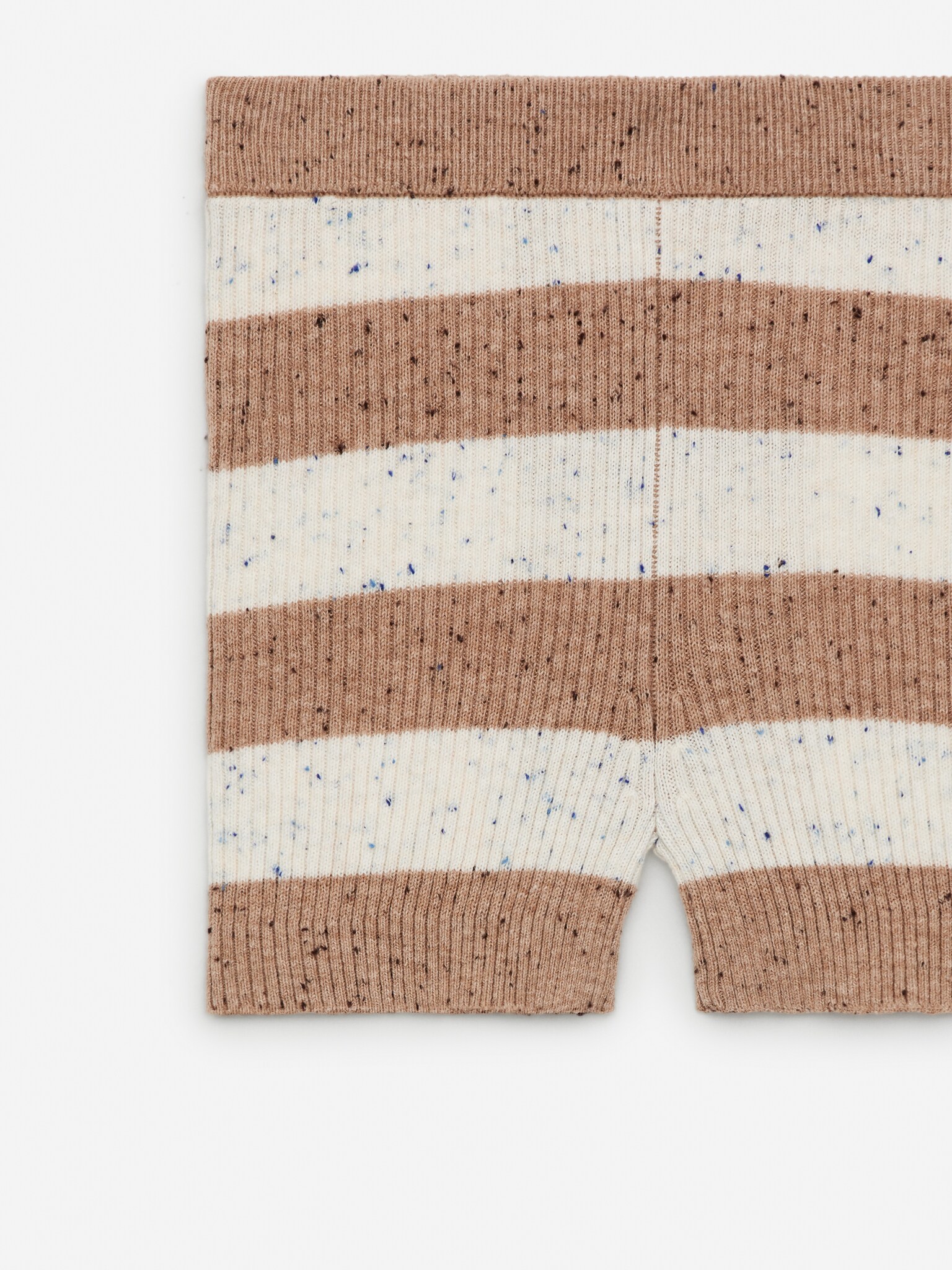 Short en maille côtelée - Écru/Beige - 2