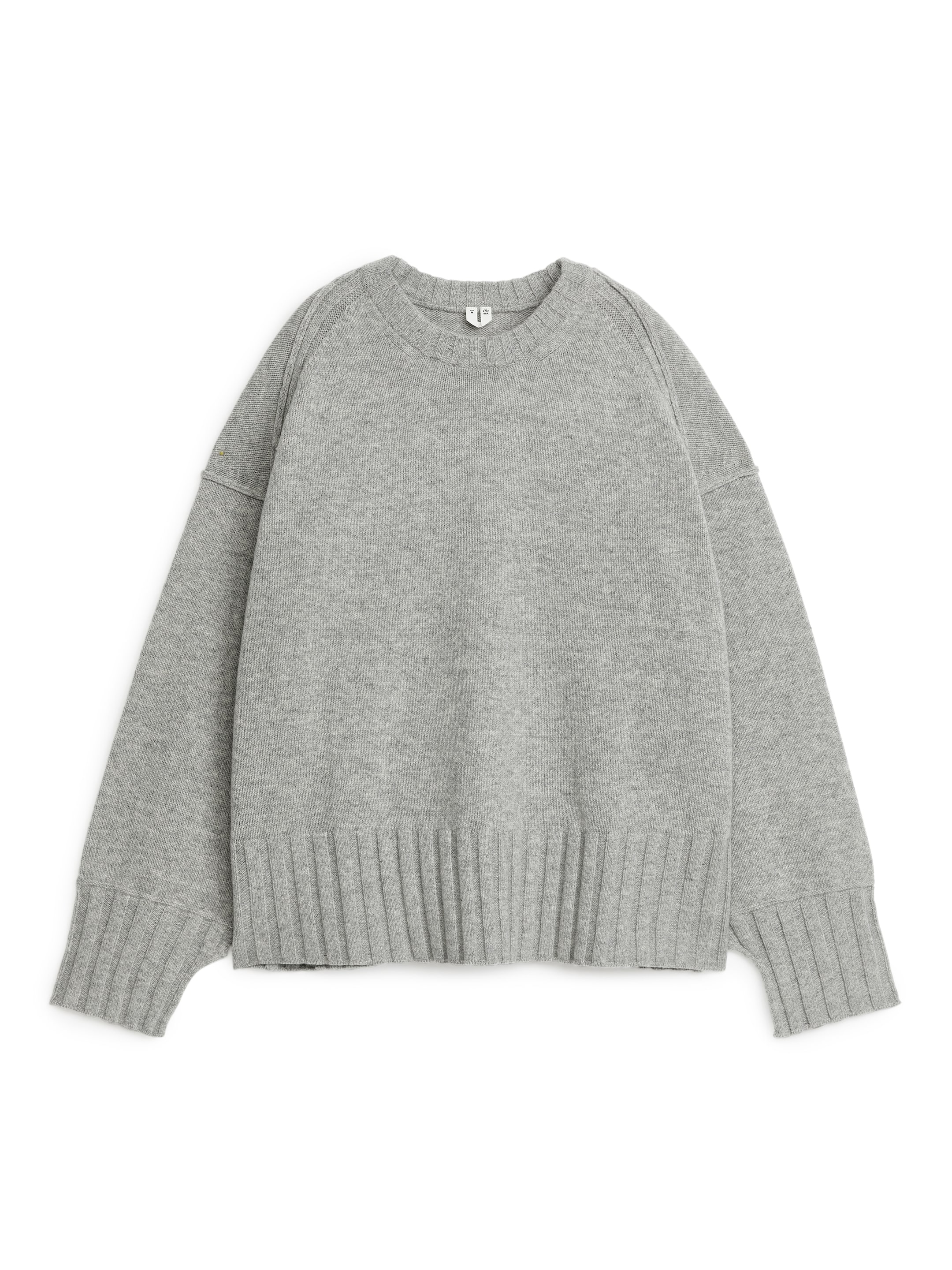 Pull en laine oversize - Gris chiné - Relaxed fit - Femme - StillMedia/DescriptiveStillLife - 2