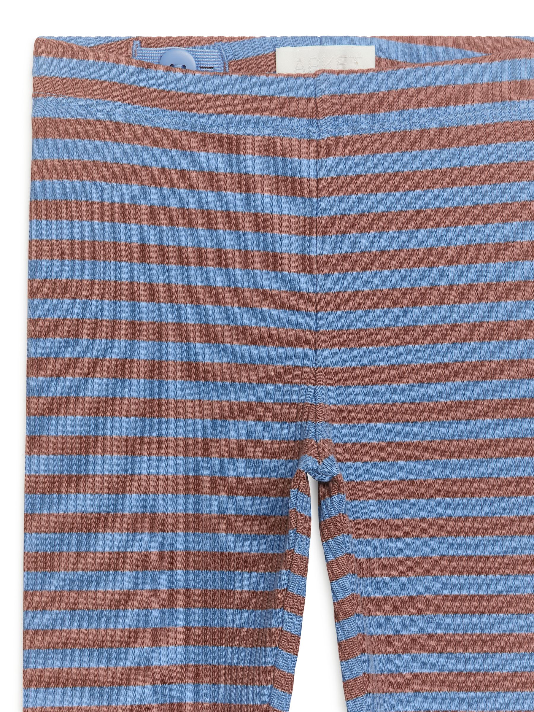 Gerippte Jersey-Leggings - Blau/braun - Regular Fit - Kinder - StillMedia/DescriptiveDetail - 2