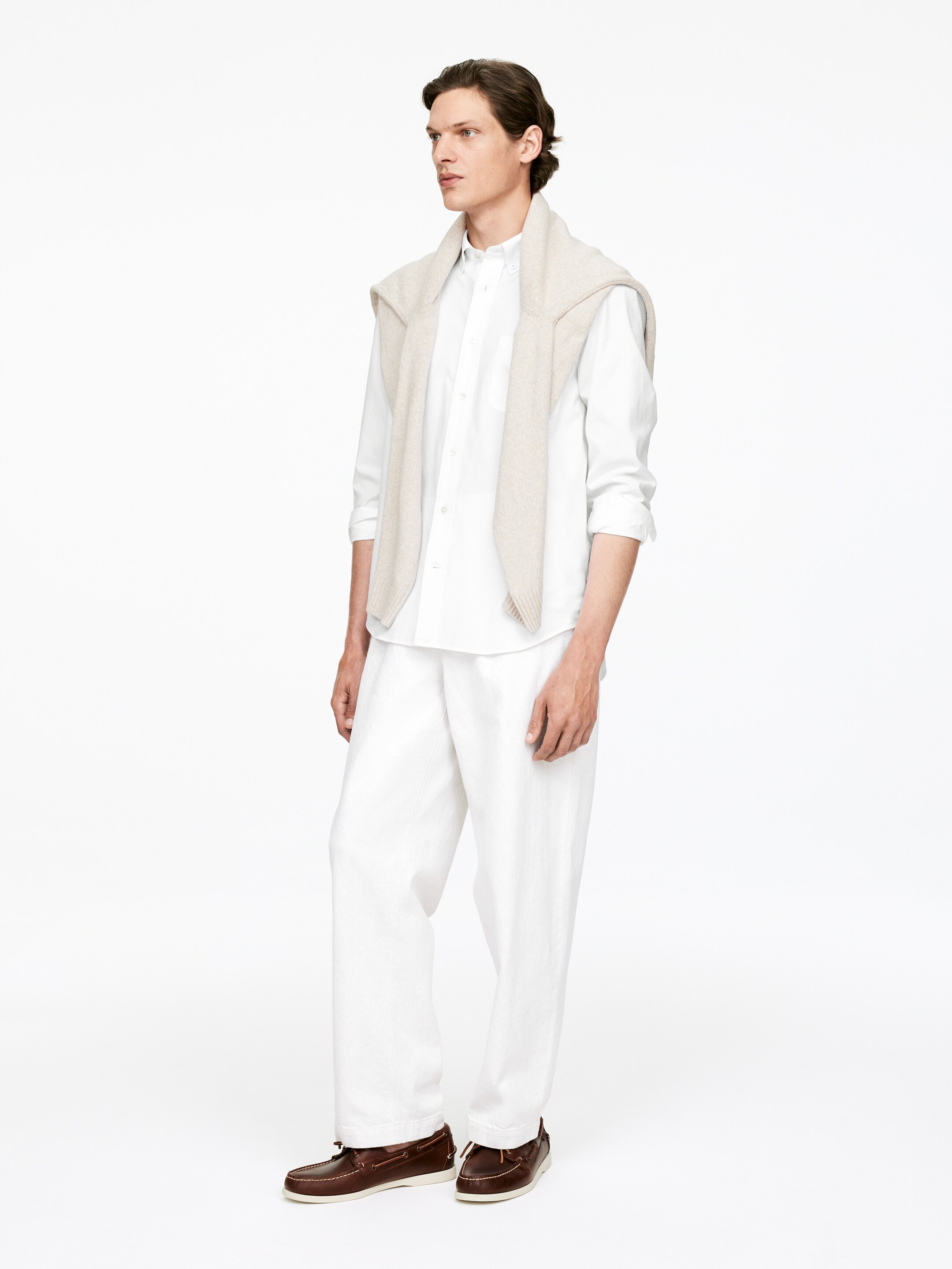 Größeres Bild anzeigen: Button-down-Hemd aus Popeline - Weiß - Men | H&M AT 2