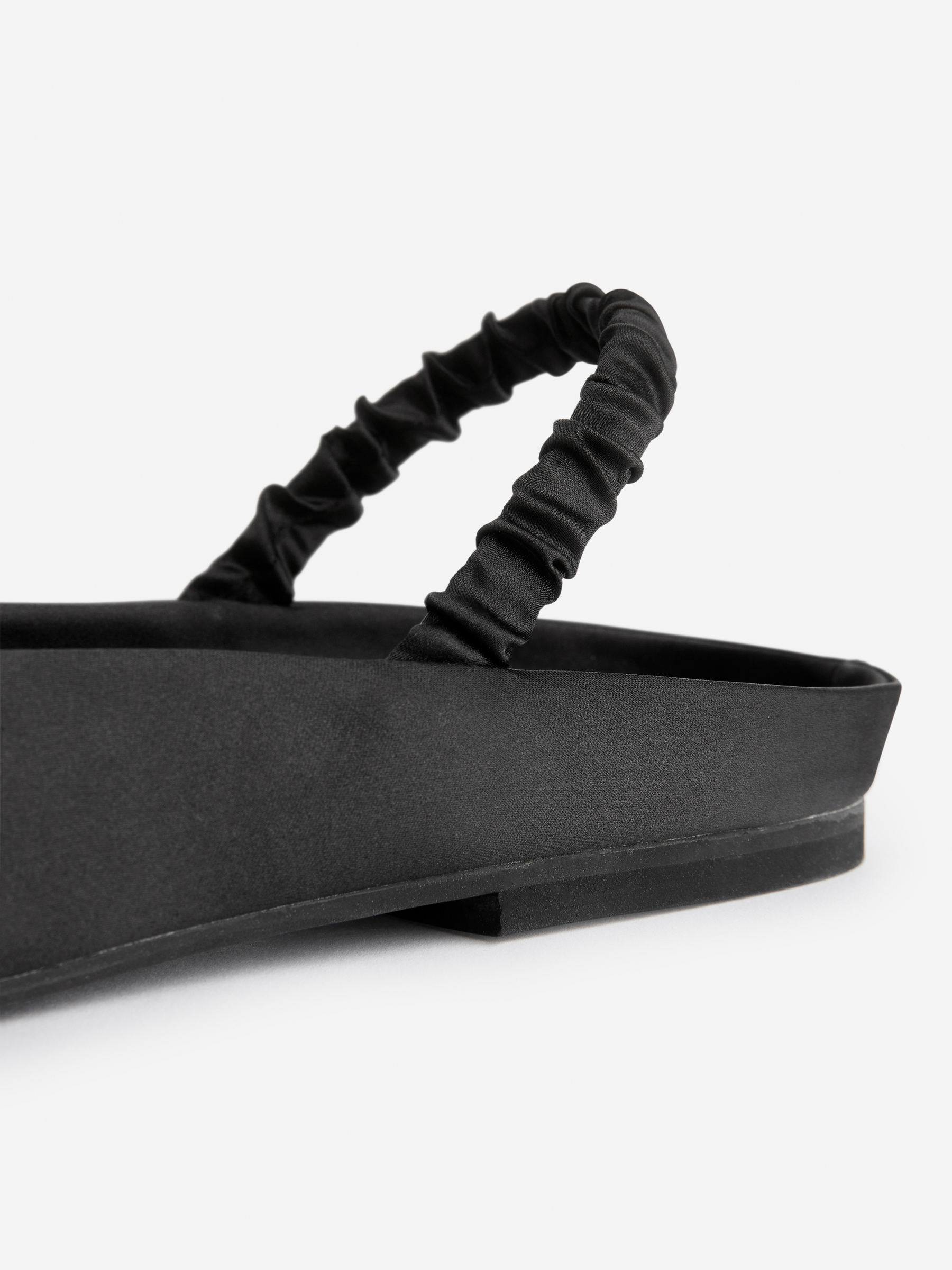 Slingback Satin Flats - Black - Women - StillMedia/DescriptiveDetail - 3
