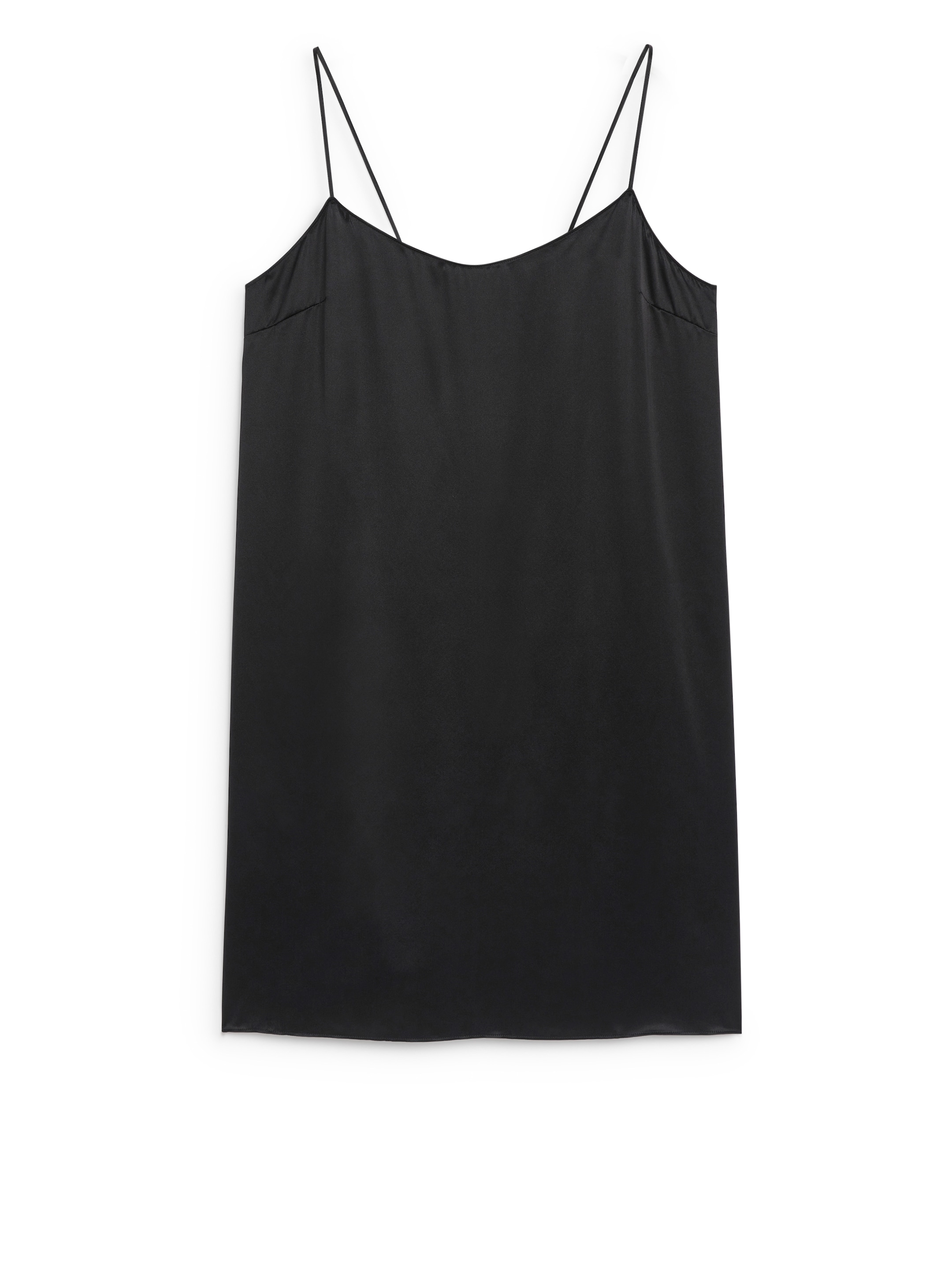 View larger image: Silk Slip Dress - Black - Ladies | H&M GB 1