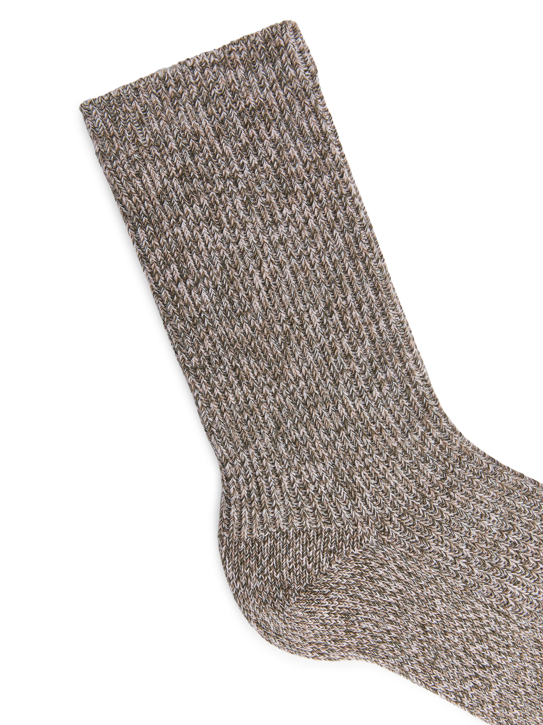 Rippensocken aus Baumwolle - Dunkelgrün, meliert - Damen - StillMedia/DescriptiveDetail - 2