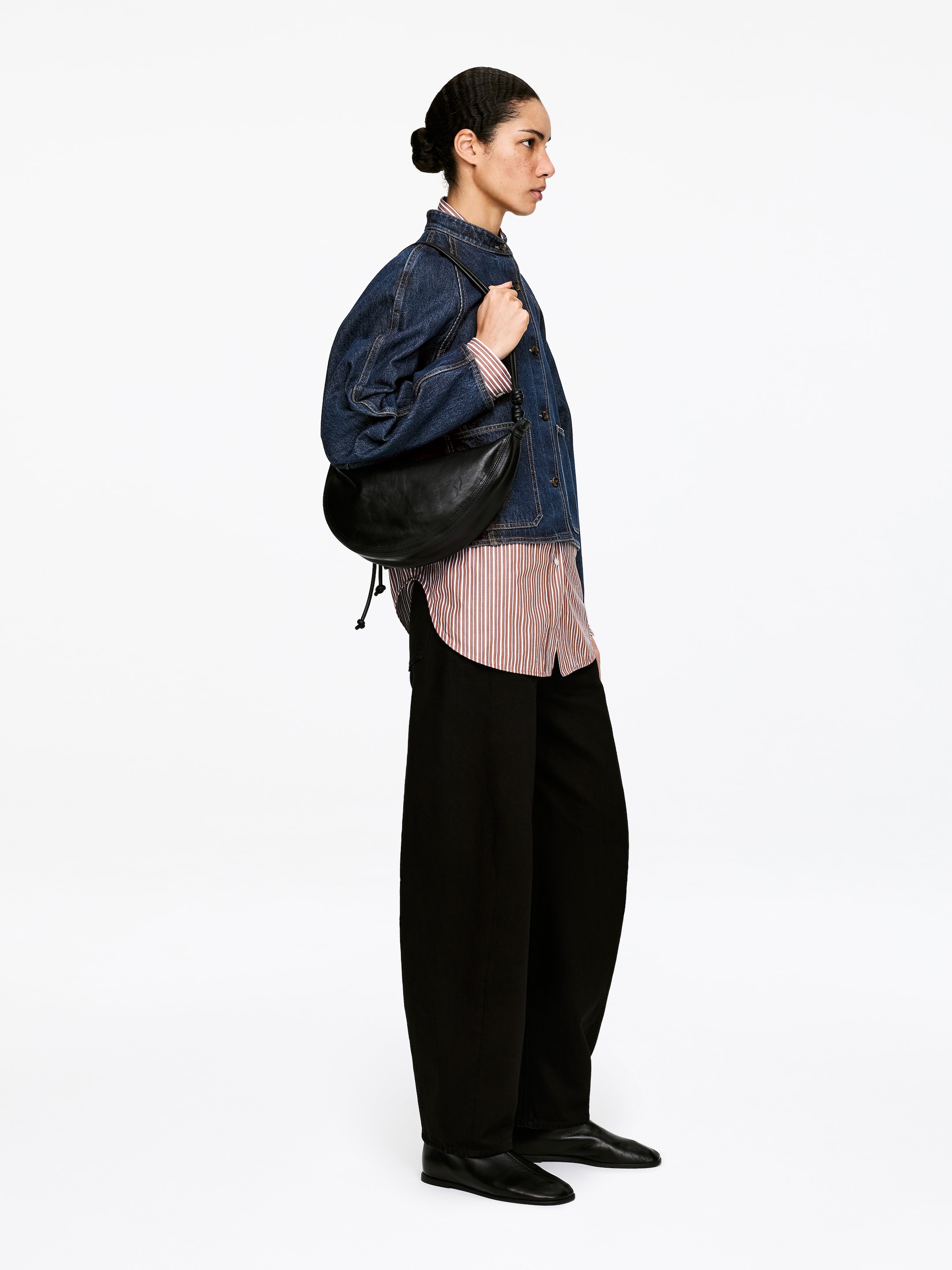 Denim overshirt - Mörkblå - Regular fit - Women - StillMedia/Lookbook - 6