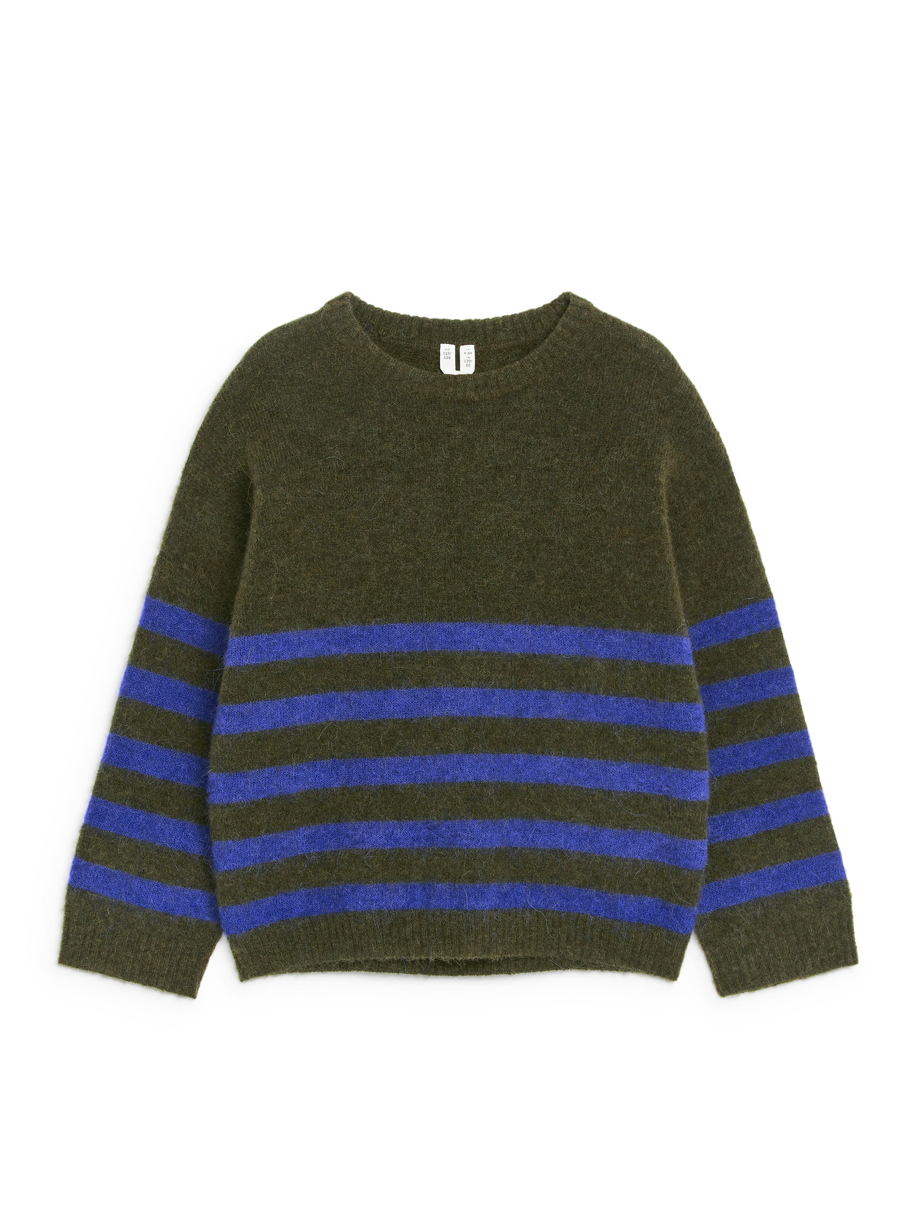 Pullover aus Alpakawolle und Wolle - Khakigrün/Blau - Relaxed Fit - Kinder - StillMedia/DescriptiveStillLife - 3