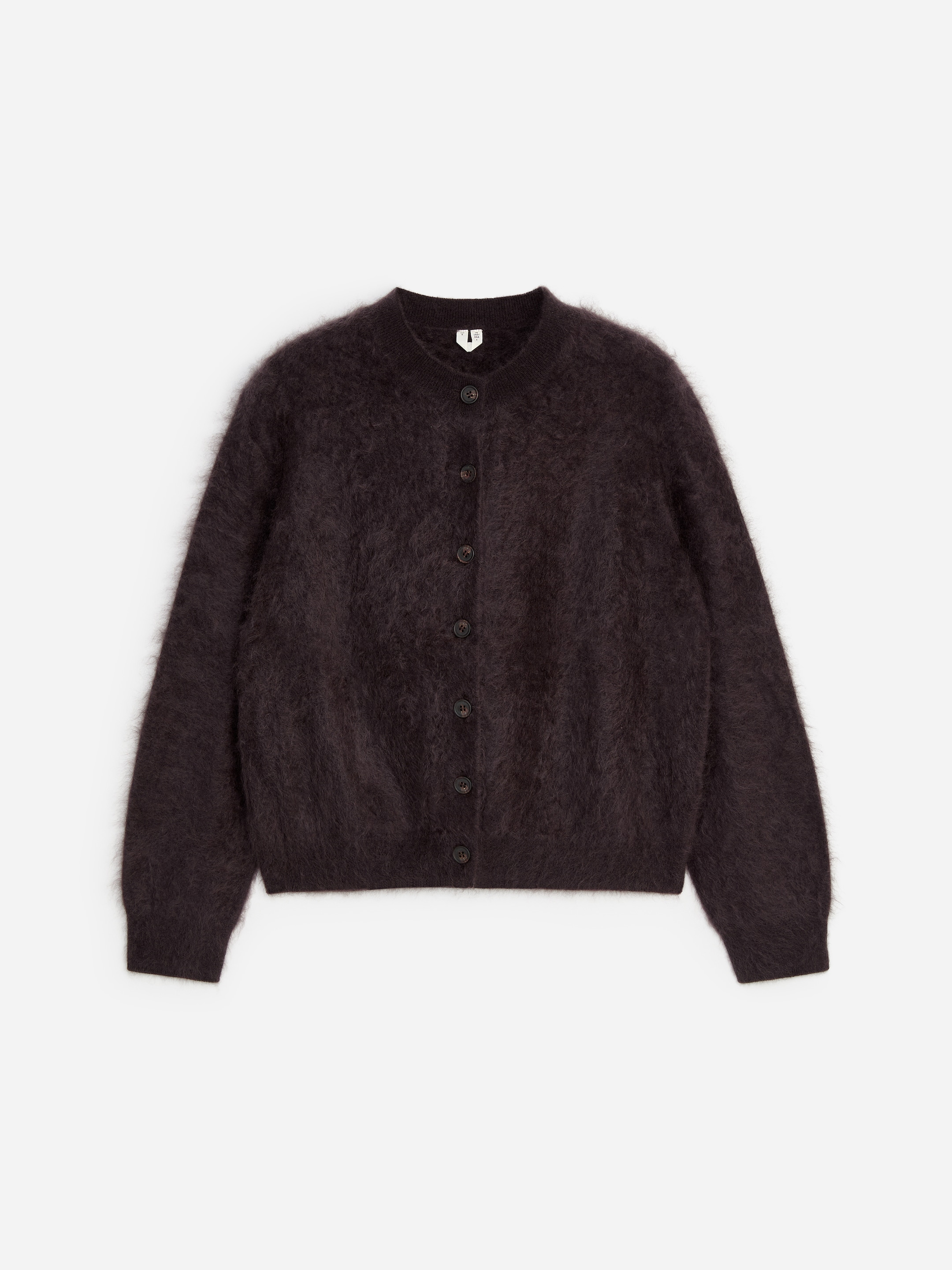 Cardigan in cashmere spazzolato - Marrone - Regular fit - women - StillMedia/DescriptiveStillLife - 1