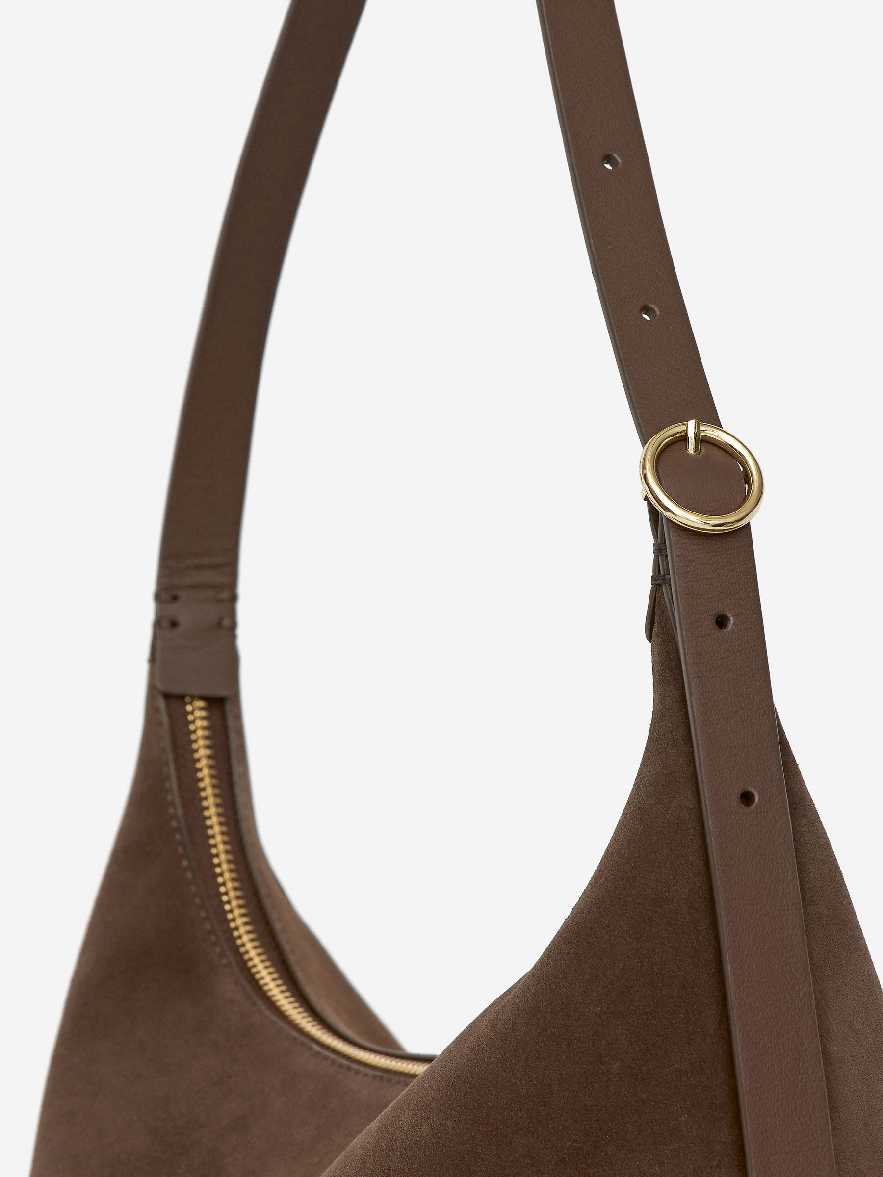 Schultertasche aus Veloursleder - Braun - Damen - StillMedia/DescriptiveDetail - 2