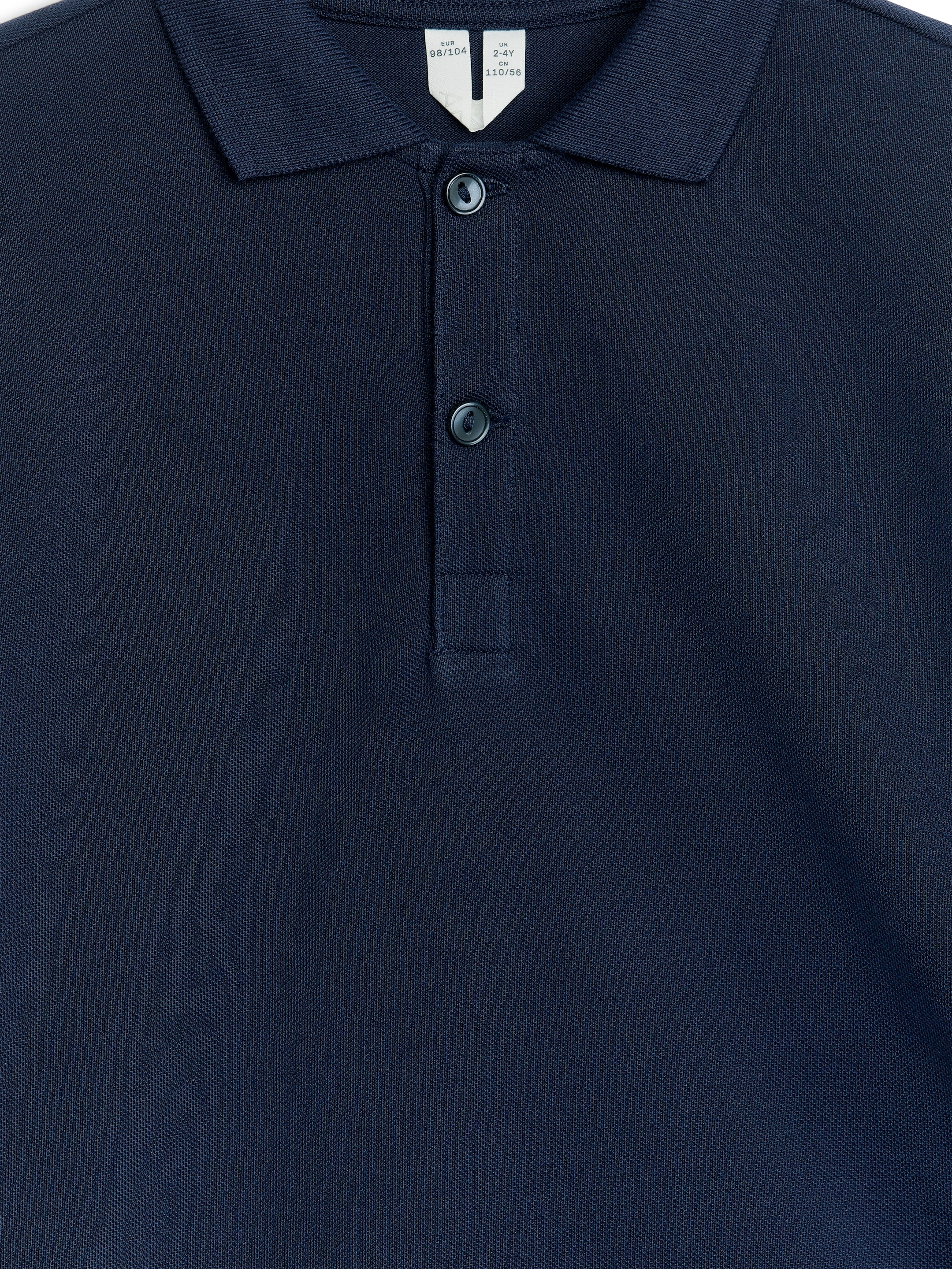 Cotton Polo Shirt - Dark Blue - Regular fit - Children - StillMedia/DescriptiveDetail - 2