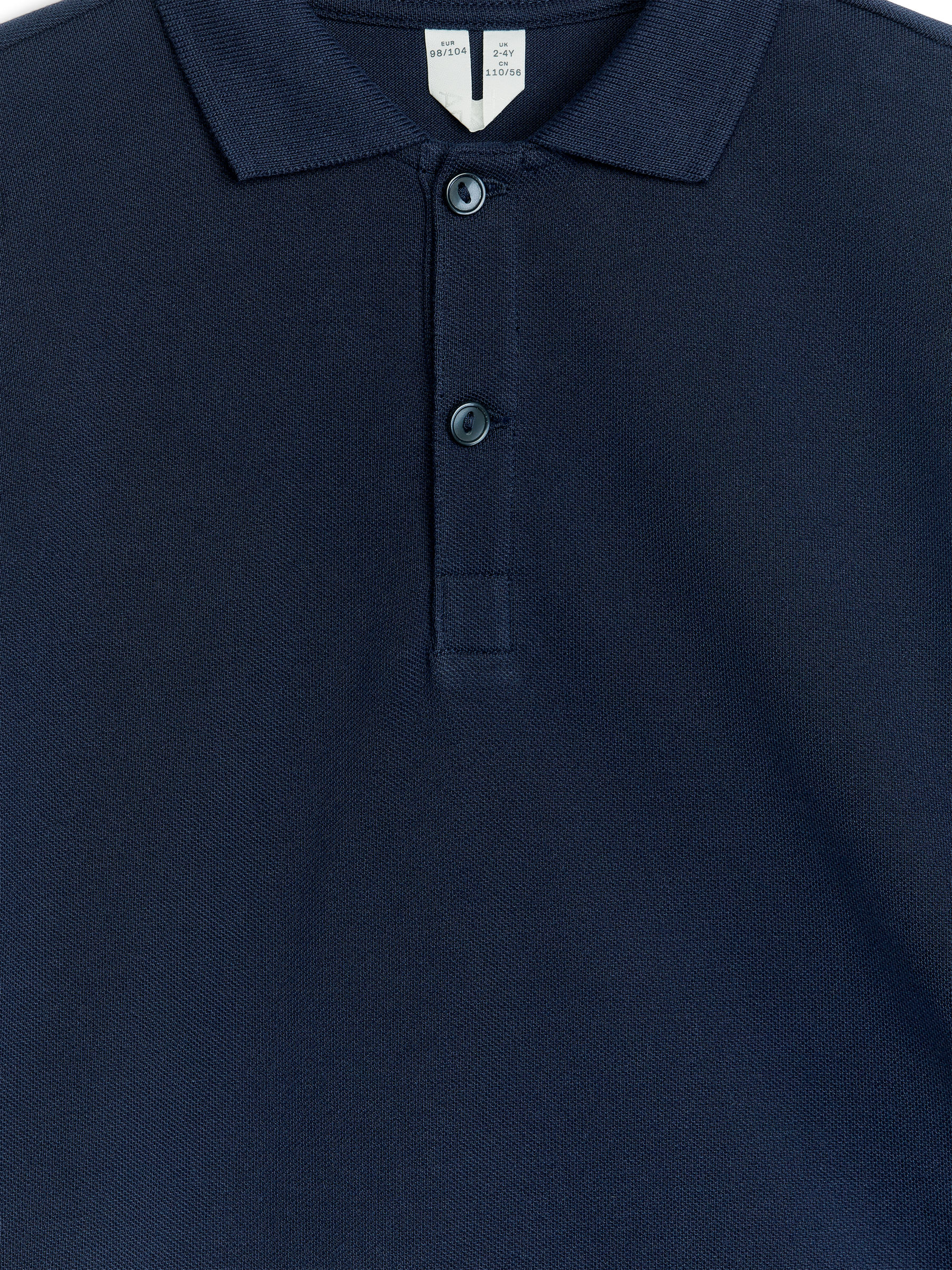 Cotton Polo Shirt - Dark Blue - Regular fit - Children - StillMedia/DescriptiveDetail - 2