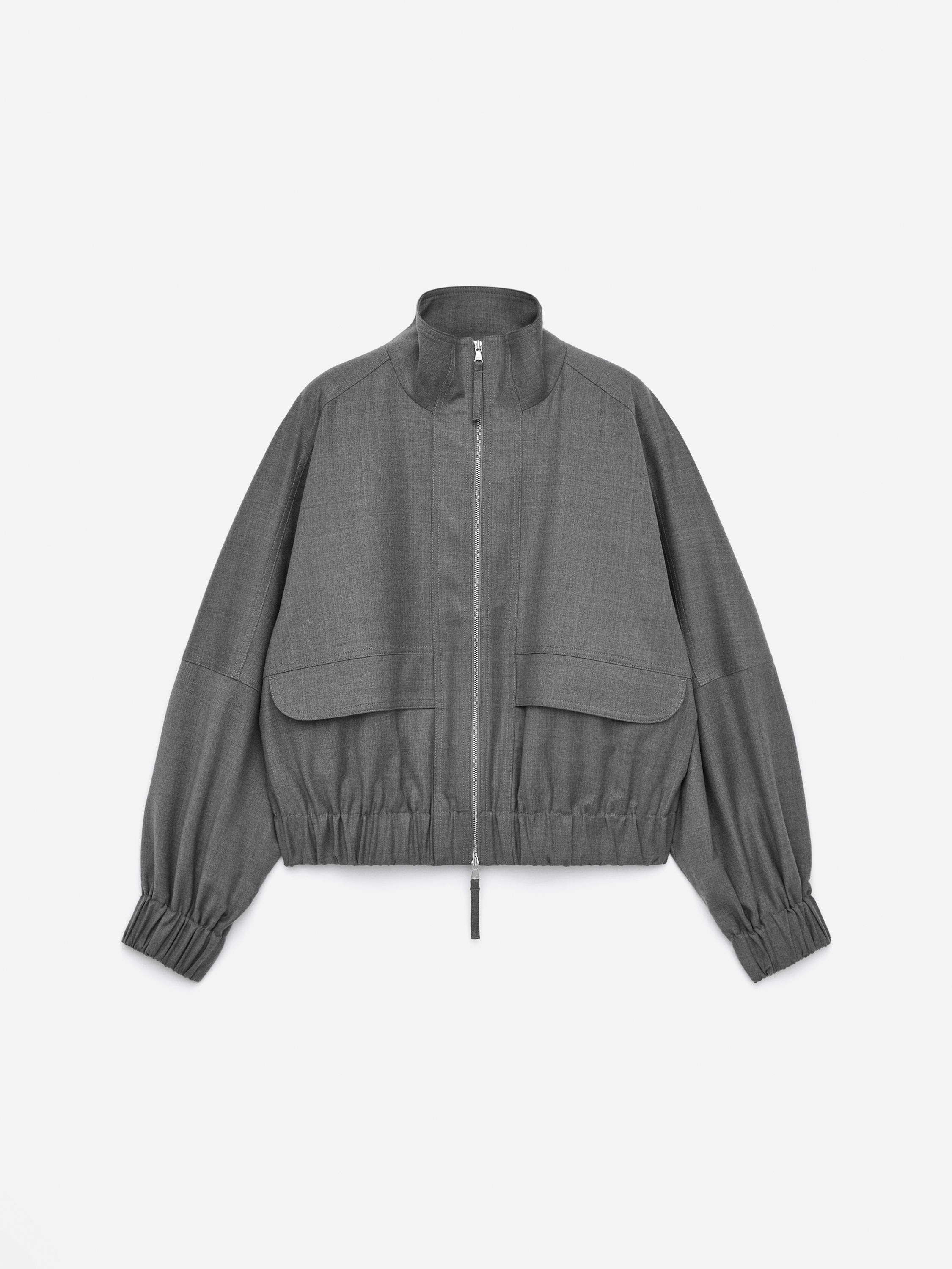 Wool-Blend Jacket - Dark Grey - Loose fit - Women - StillMedia/DescriptiveStillLife - 2