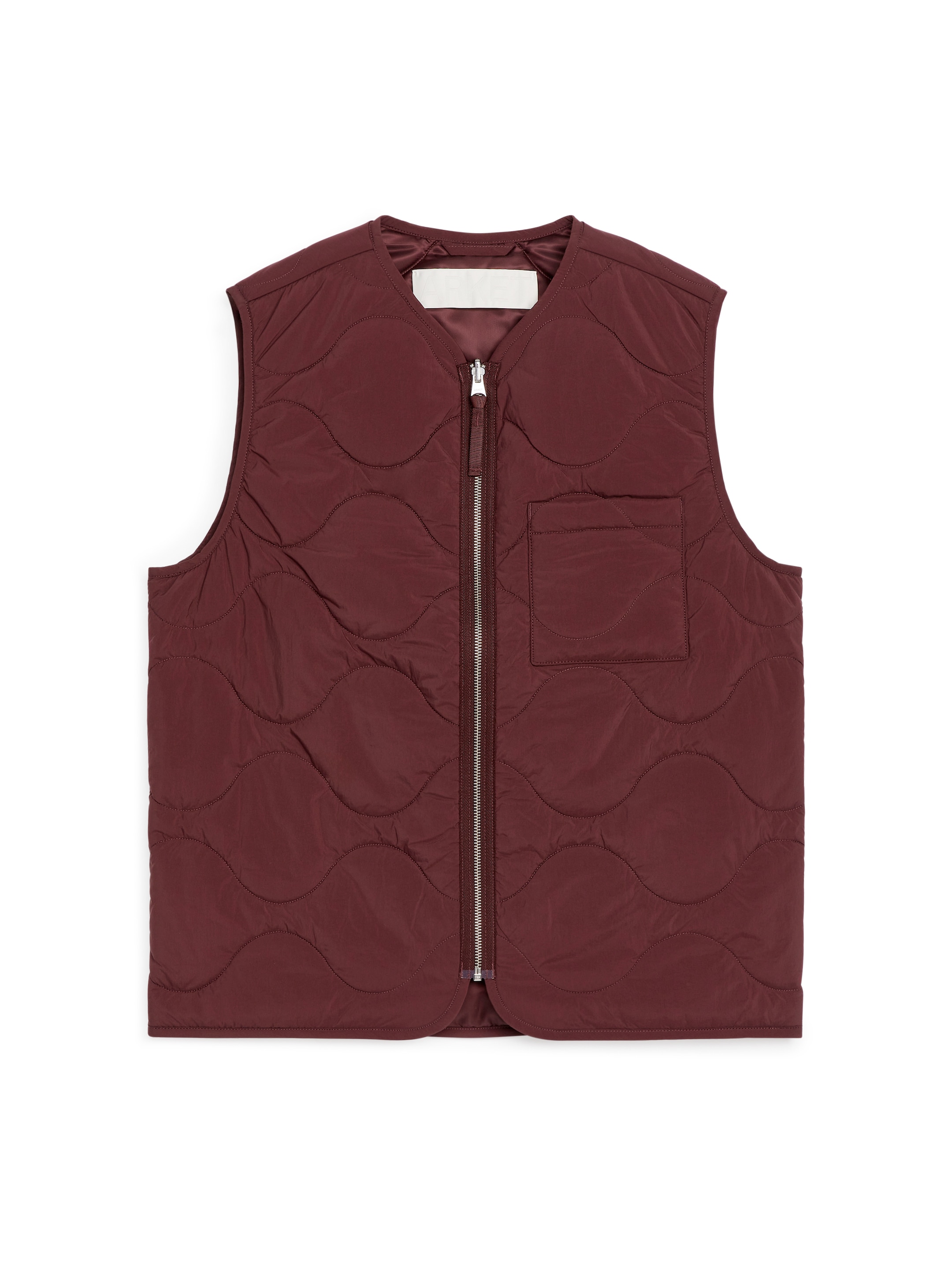 2-in-1 Quilted Liner Vest - Burgundy - Regular fit - Men - StillMedia/DescriptiveStillLife - 2